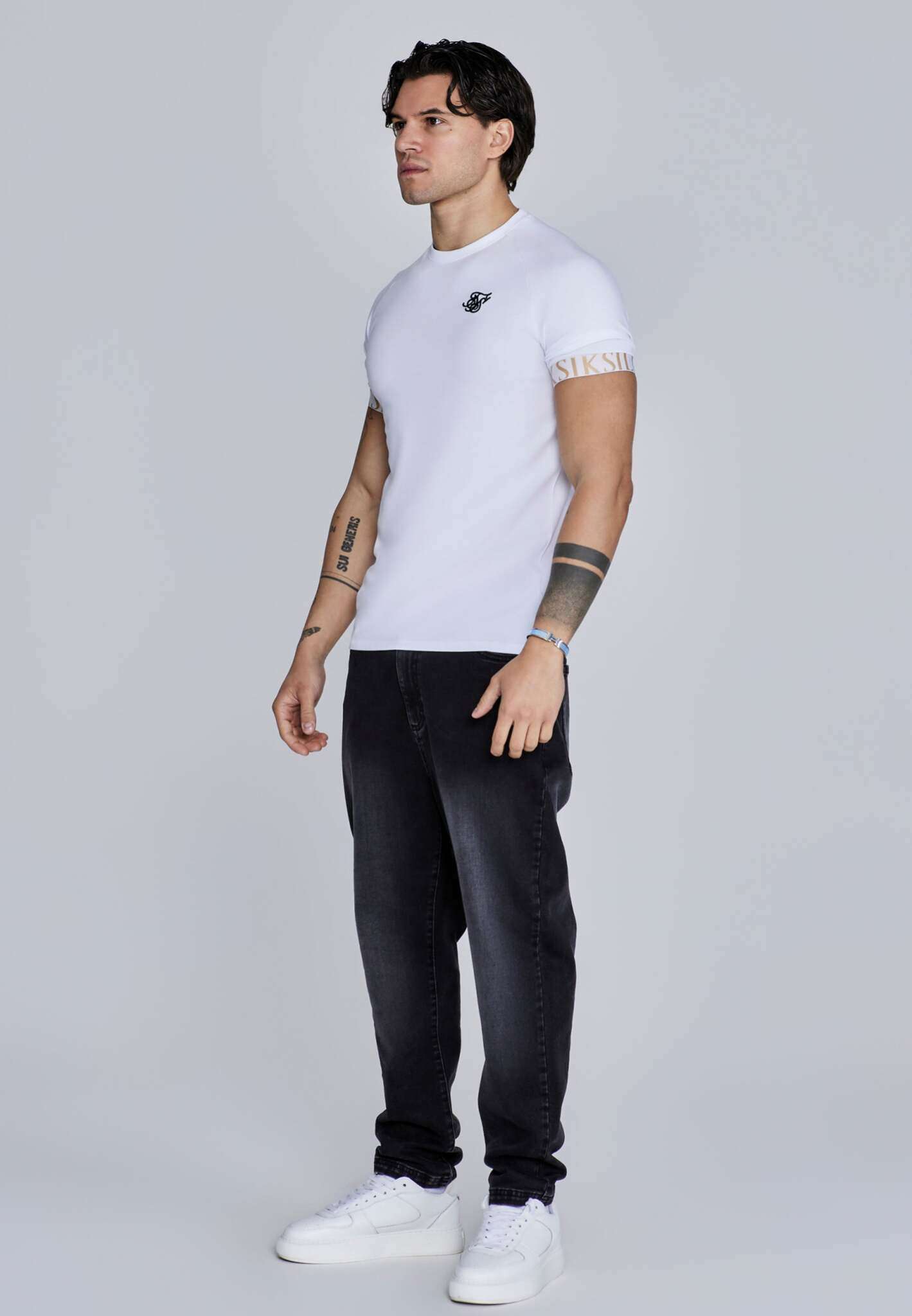 Tech T-Shirt in White T-Shirts SikSilk