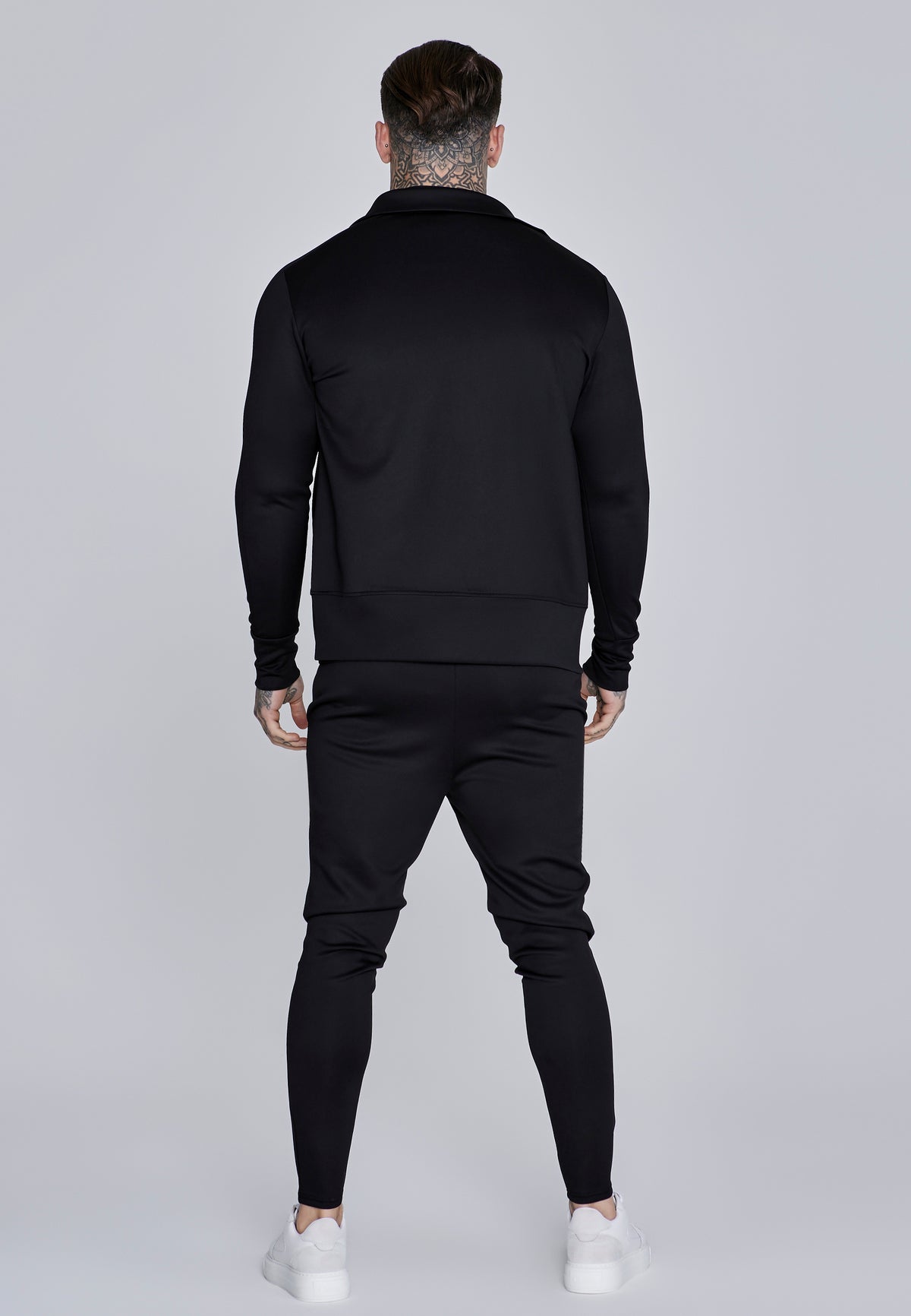 Sweatjacke Essentials Poly in Black Sweatjacken SikSilk