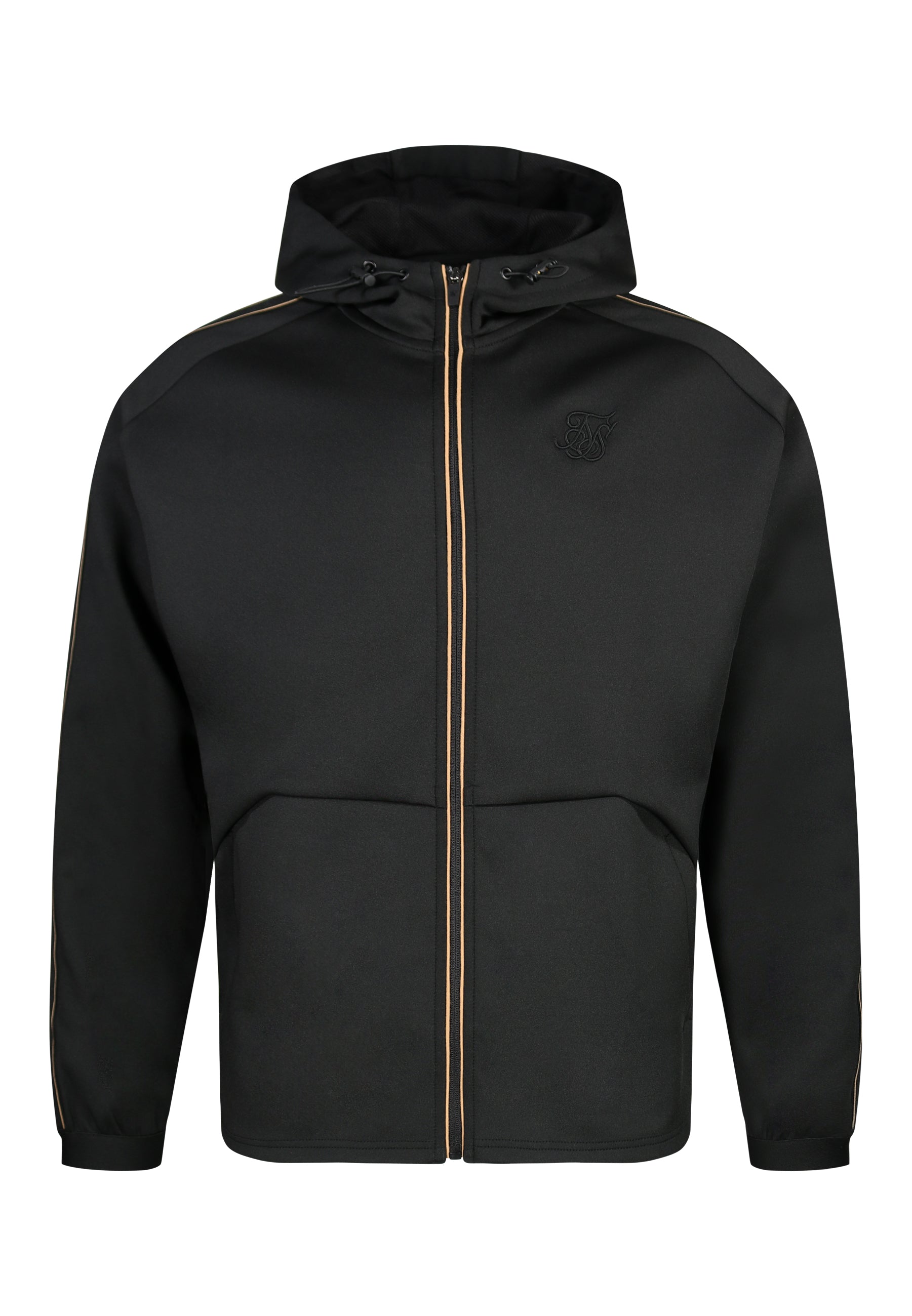 Full Zip hoodie in Black Sweatjacken SikSilk
