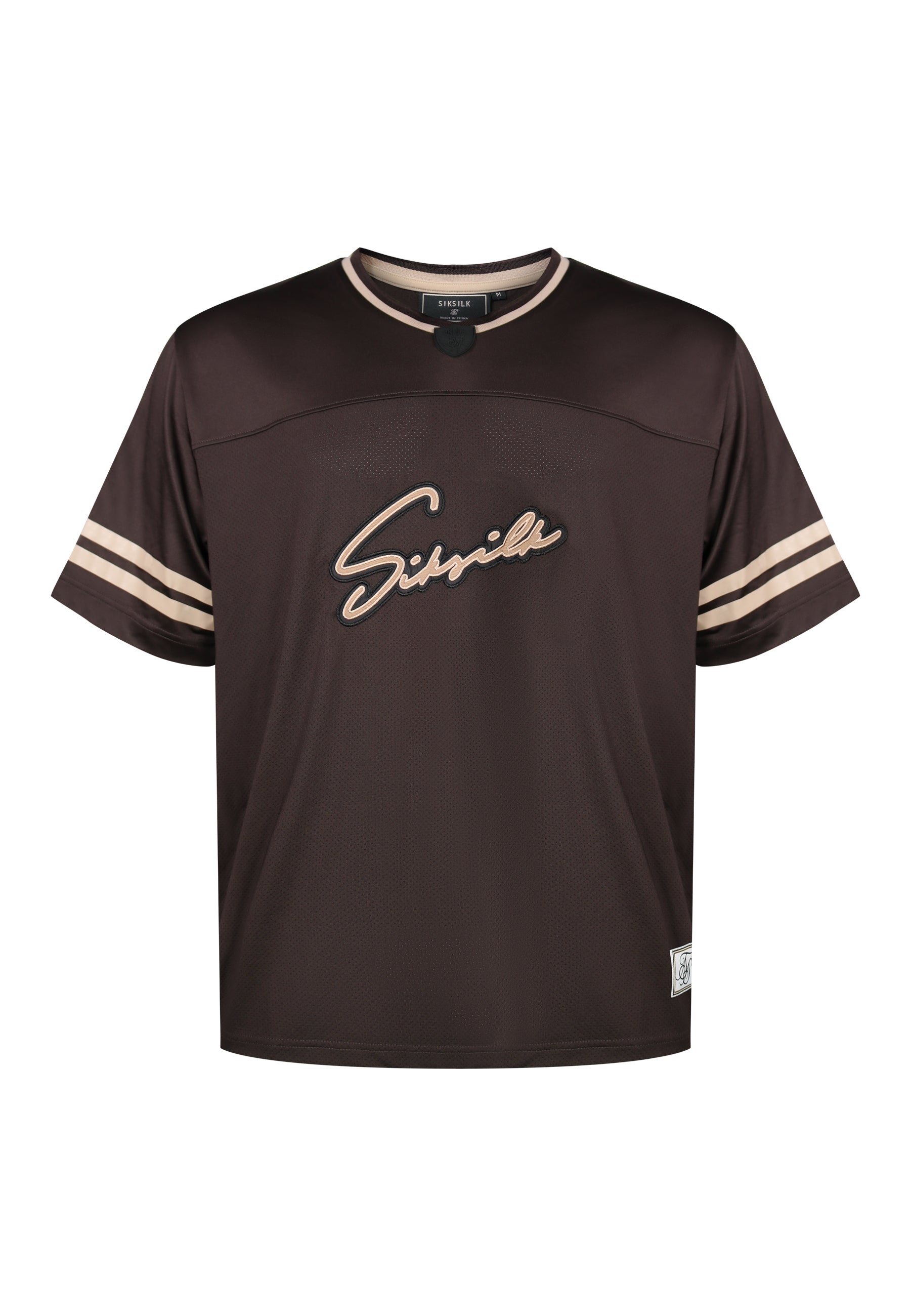 Football T-Shirt in Brown T-Shirts SikSilk