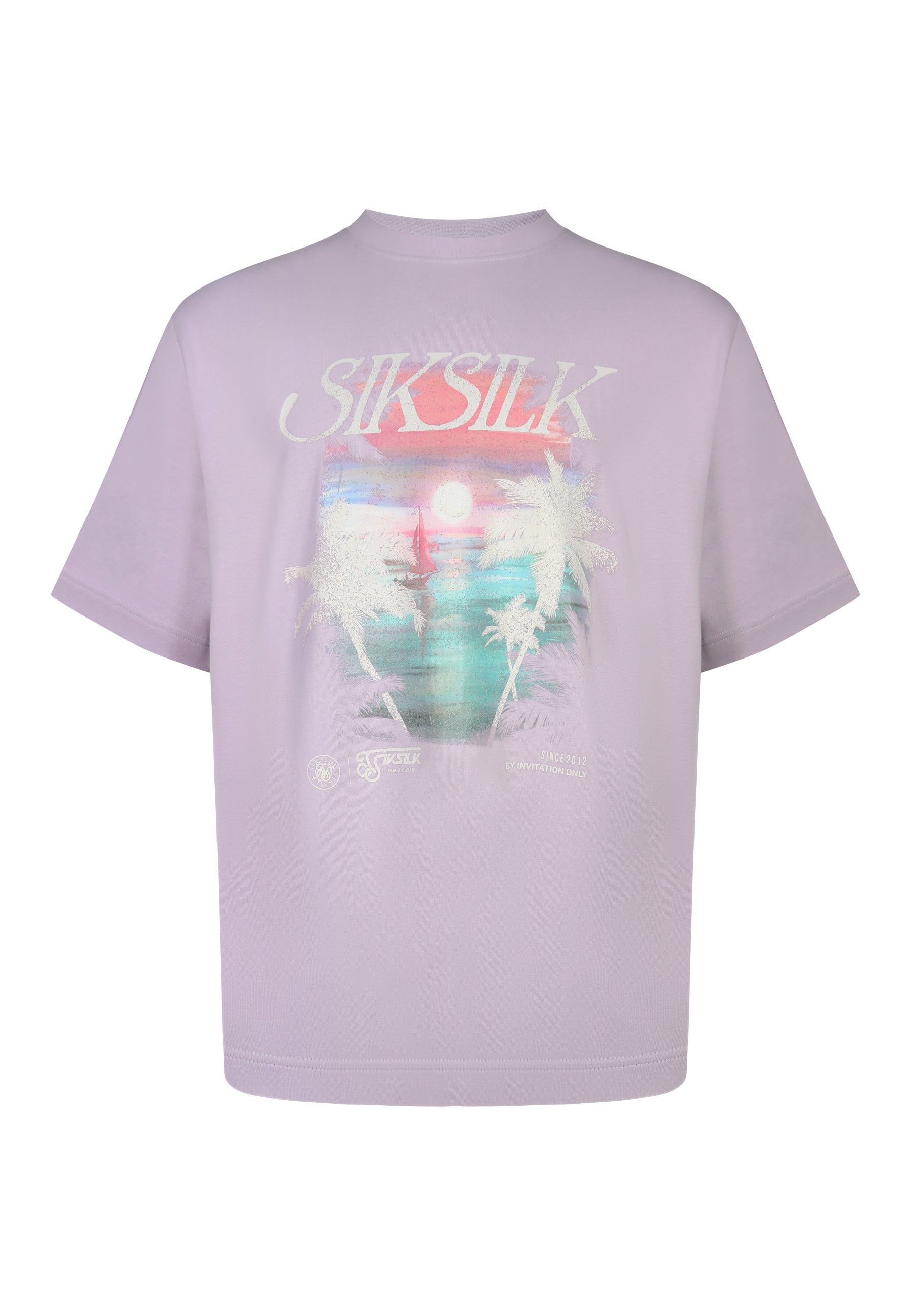 Graphic T-Shirt in Purple T-Shirts SikSilk