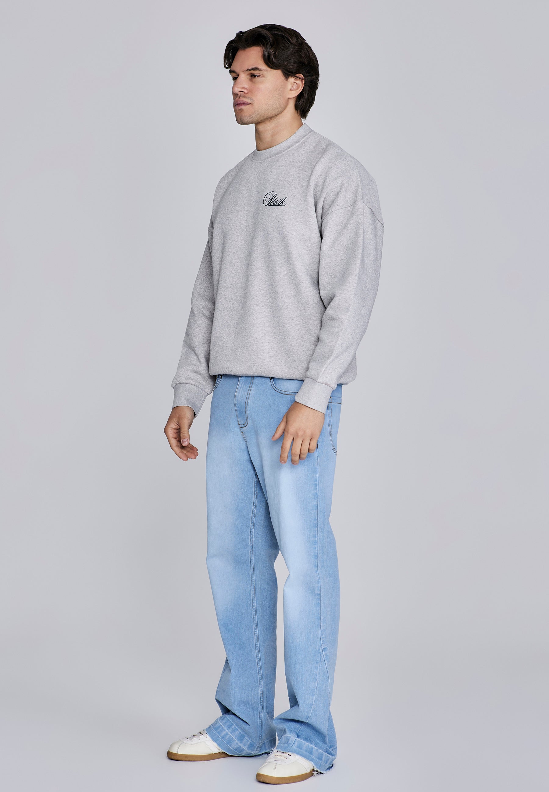 Pullover Essentials in Grey Marl Pullover SikSilk