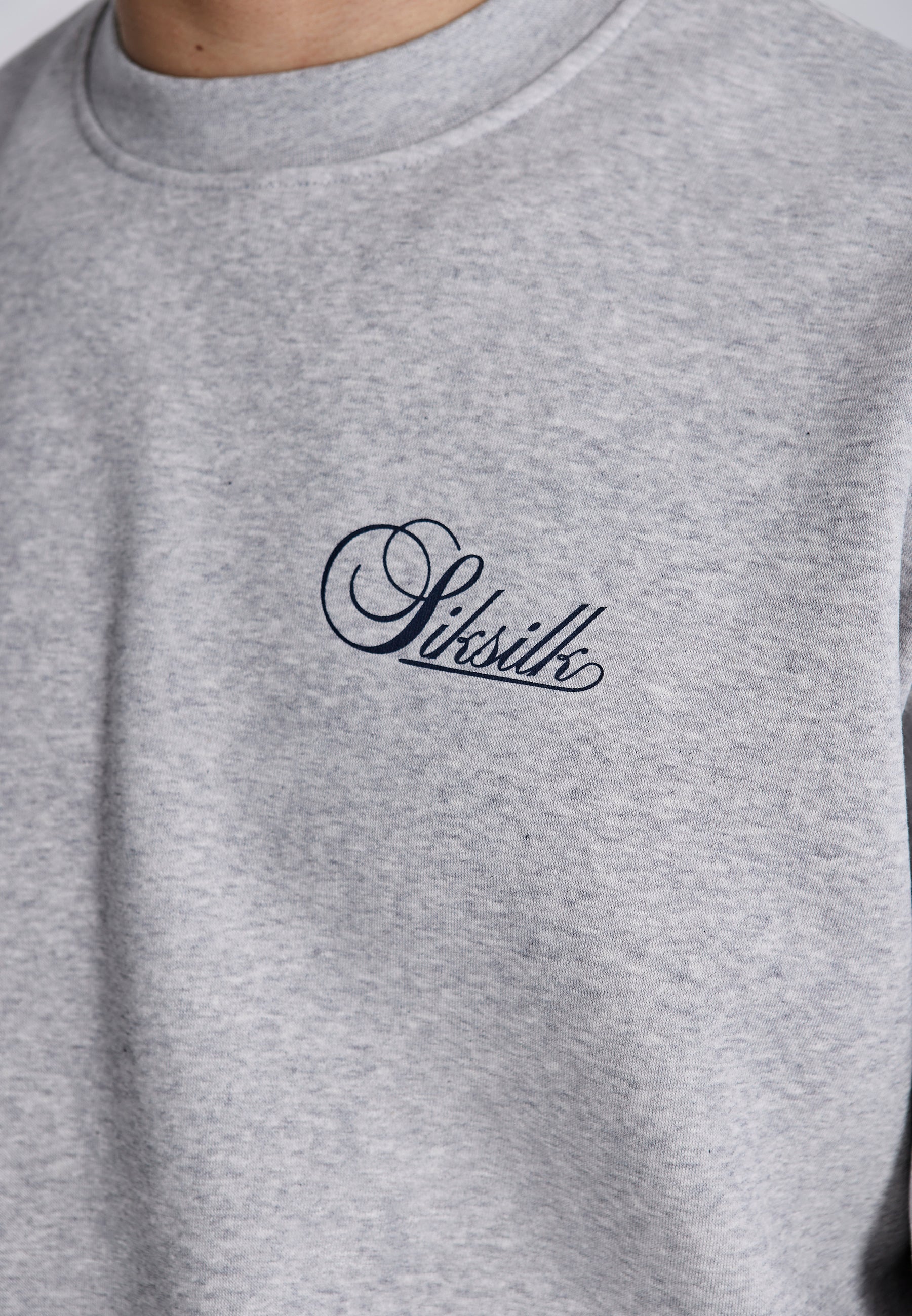 Pullover Essentials in Grey Marl Pullover SikSilk