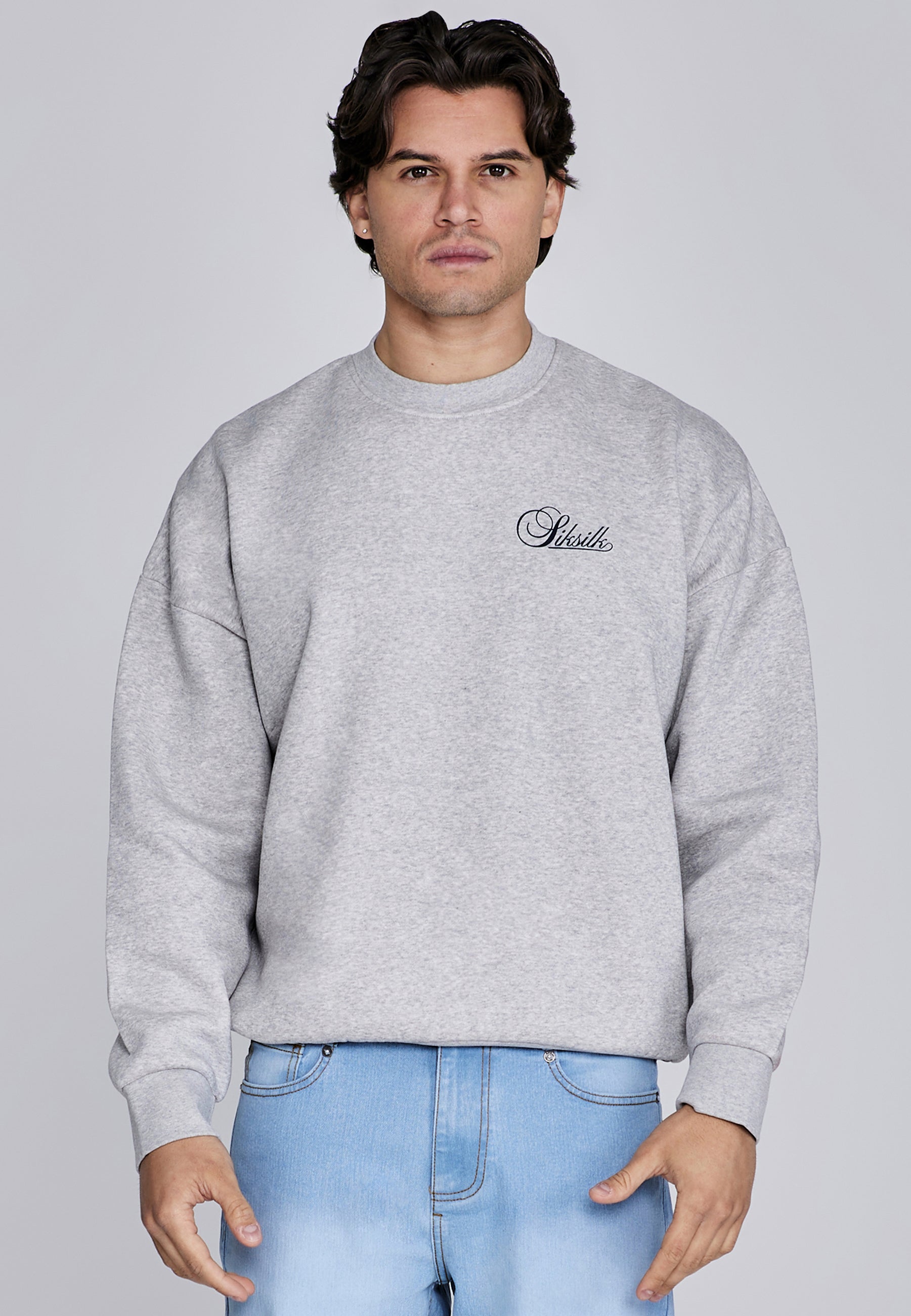 Pullover Essentials in Grey Marl Pullover SikSilk