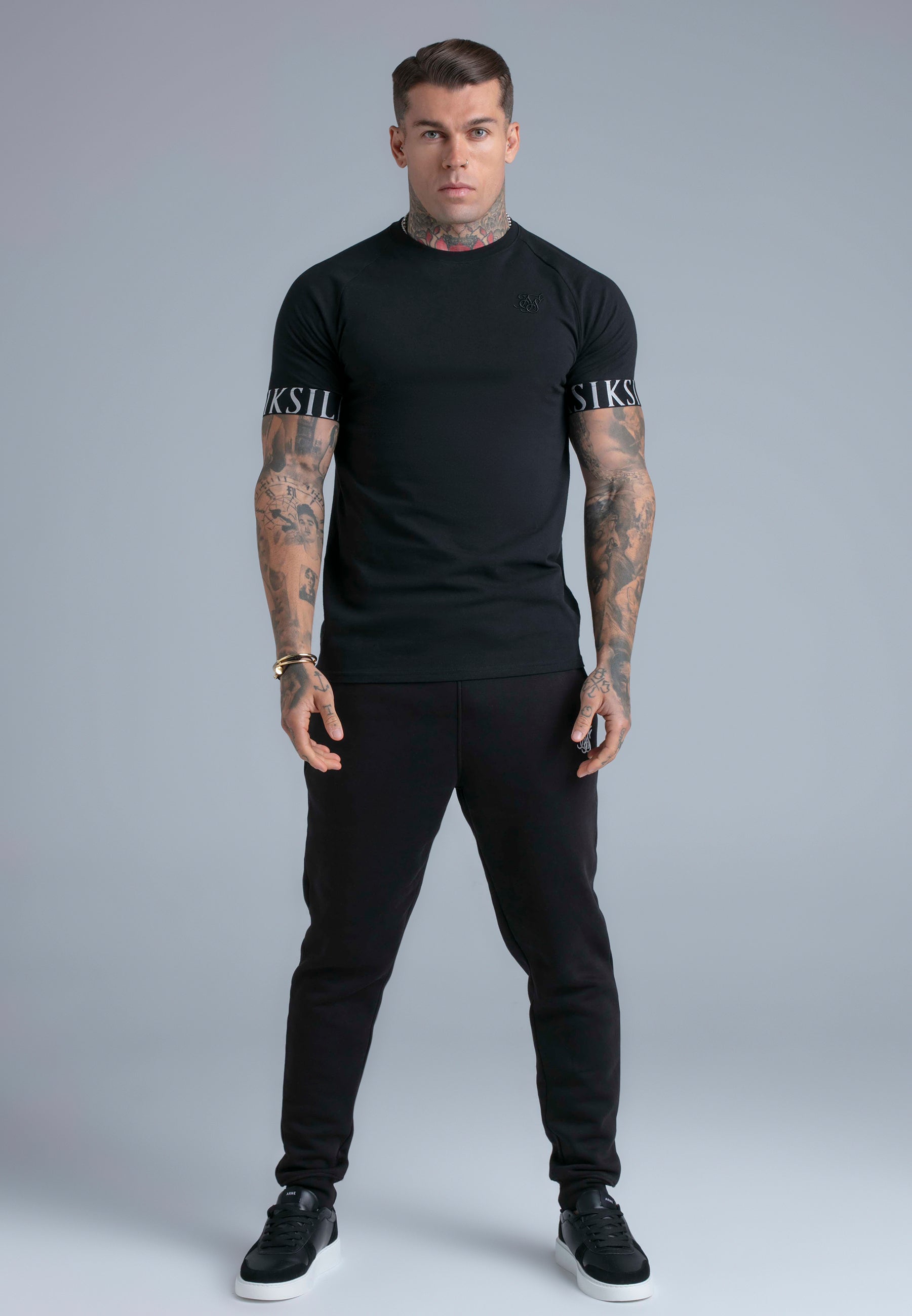 Tech T-Shirt in Black T-Shirts SikSilk