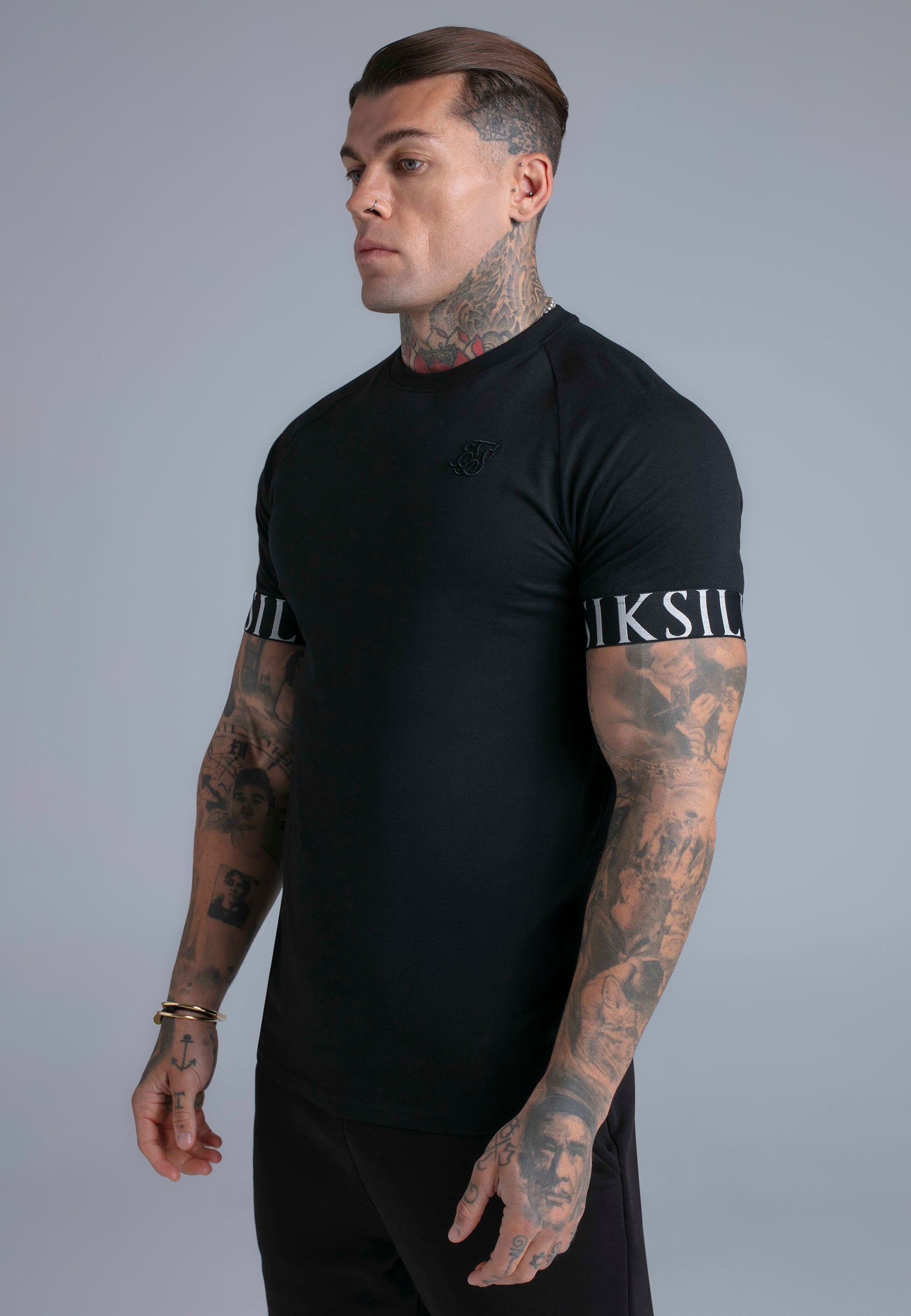 Tech T-Shirt in Black T-Shirts SikSilk