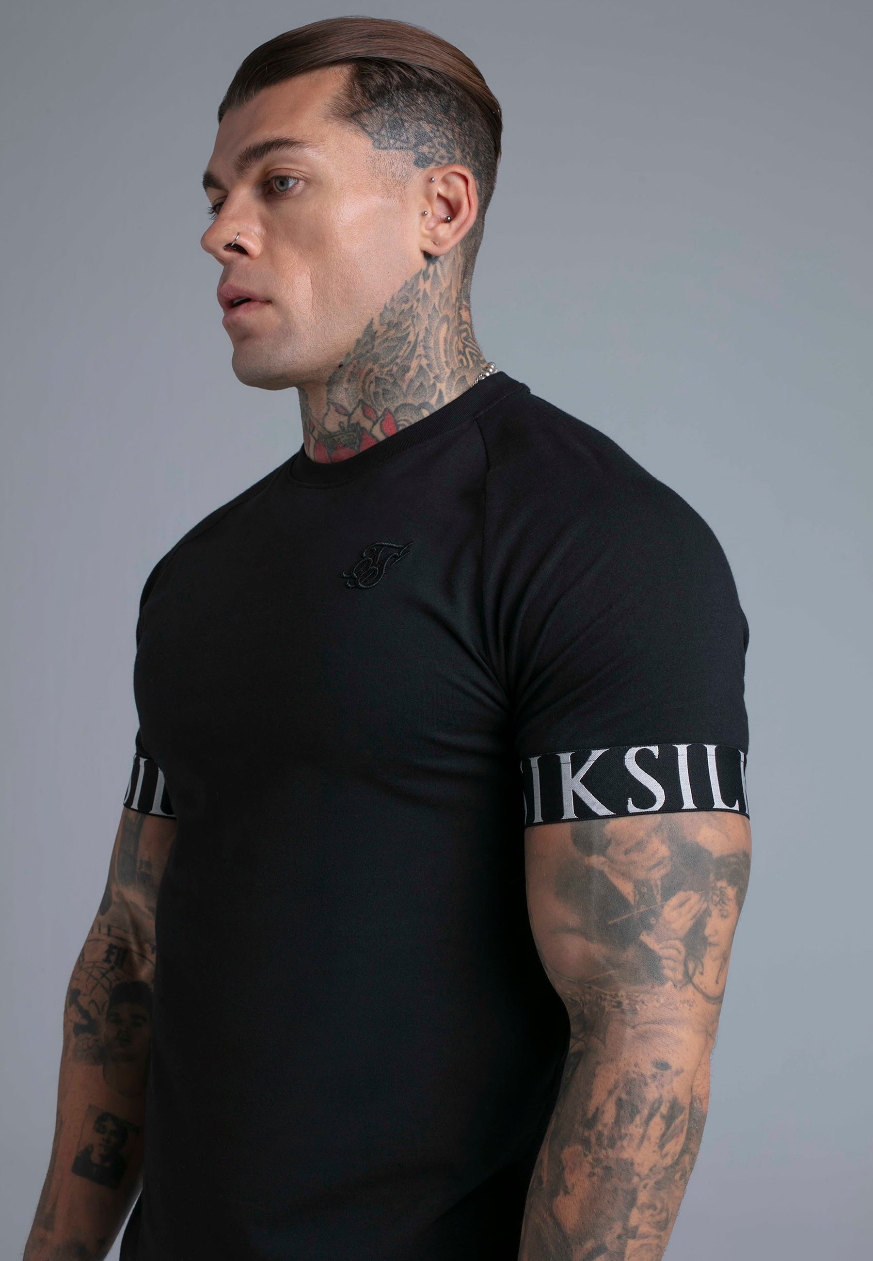 Tech T-Shirt in Black T-Shirts SikSilk