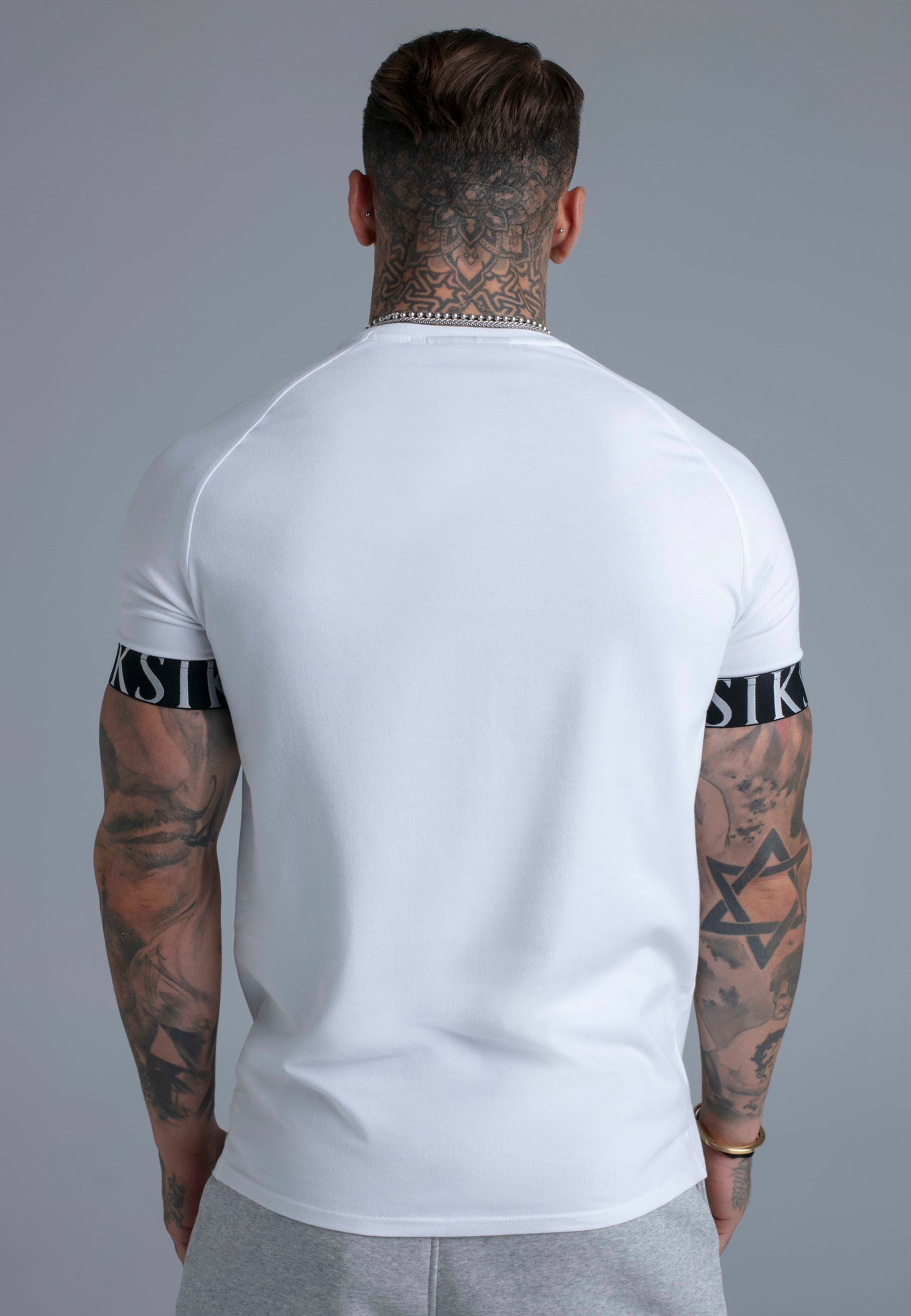 Tech T-Shirt in White T-Shirts SikSilk