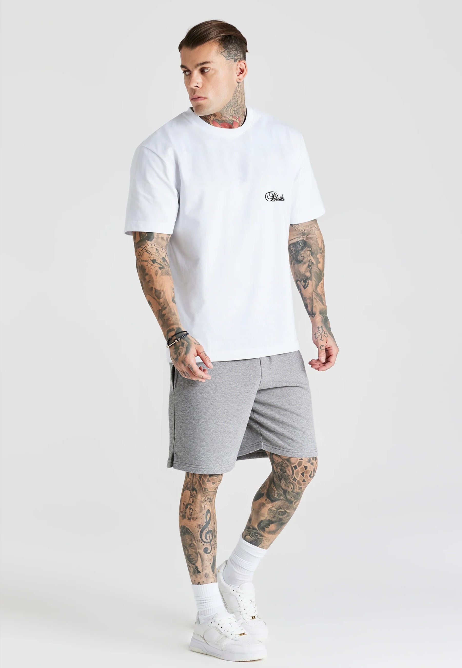 Essentials Shorts in Grey Marl Shorts SikSilk
