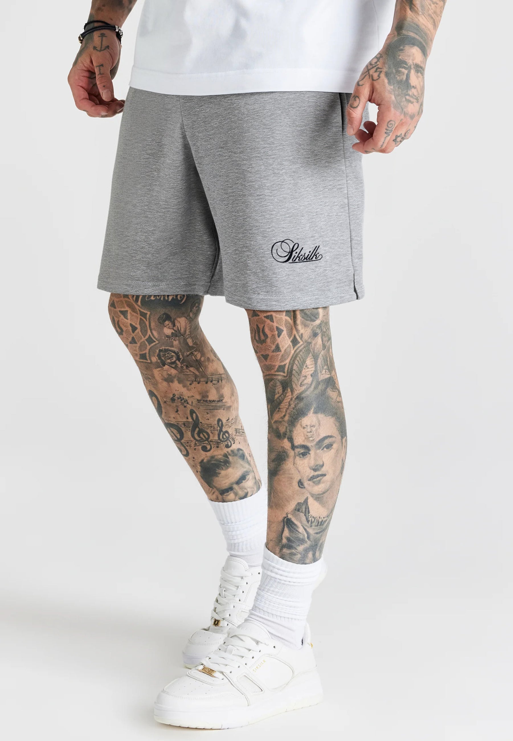 Essentials Shorts in Grey Marl Shorts SikSilk
