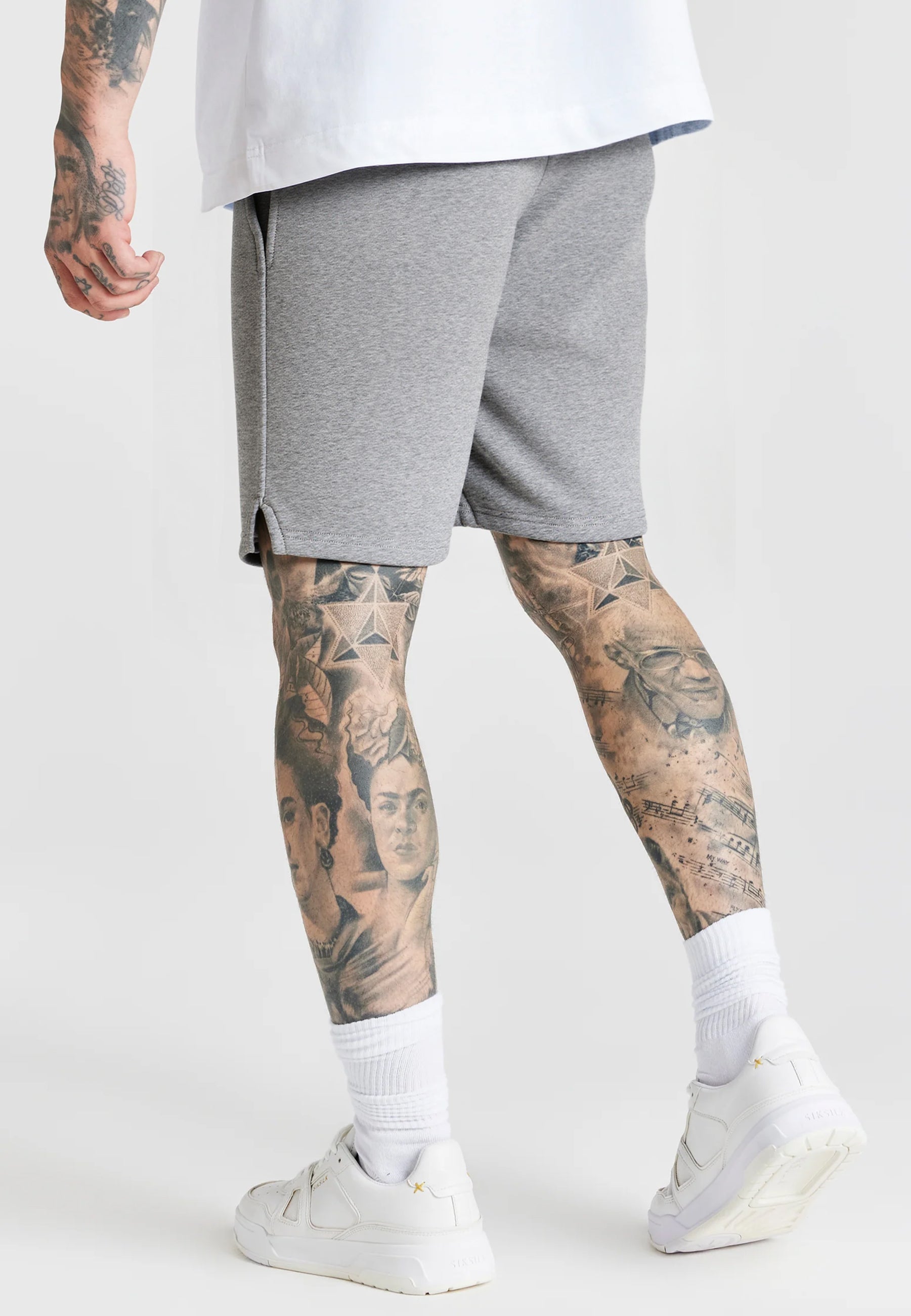 Essentials Shorts in Grey Marl Shorts SikSilk