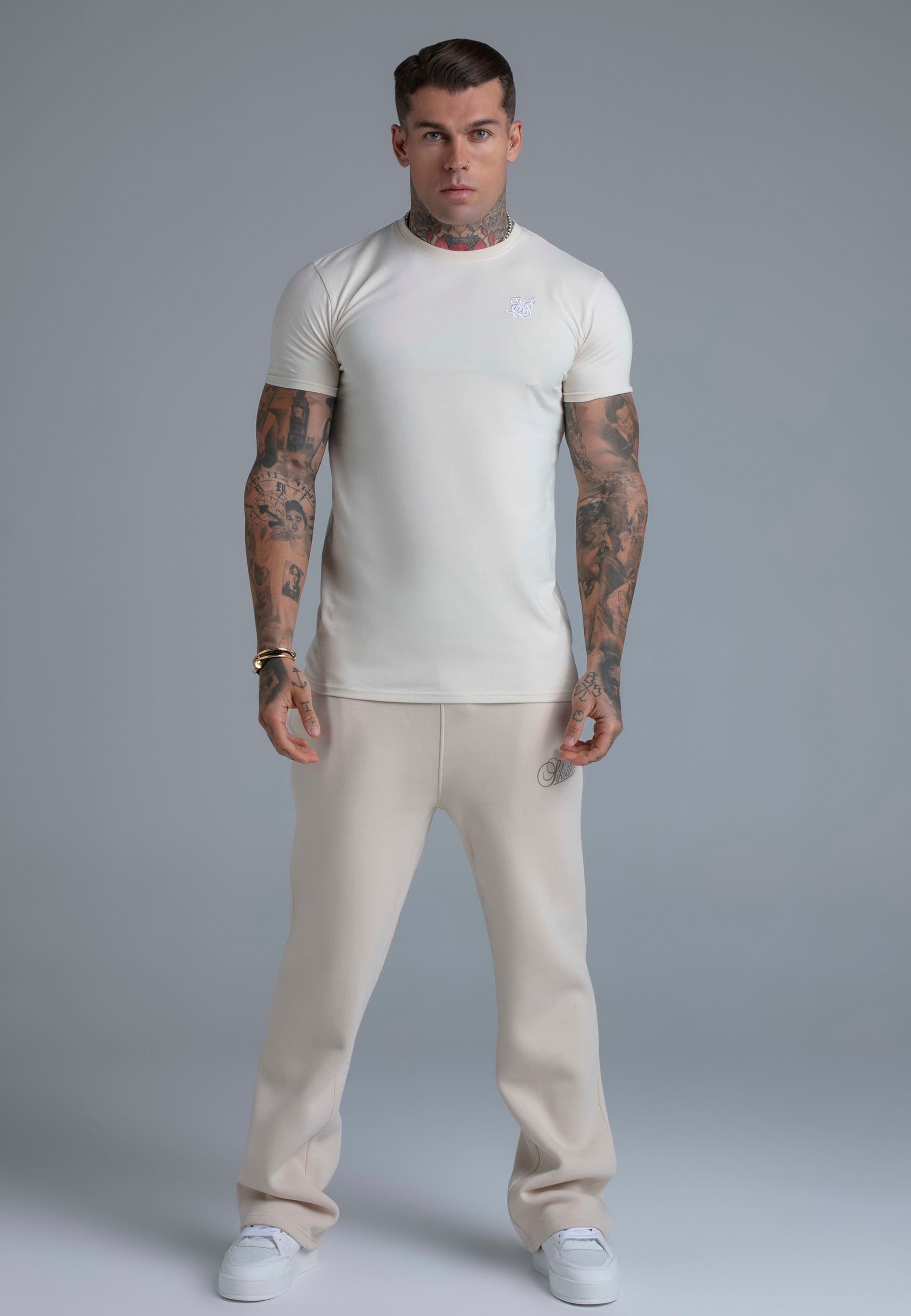 Essentials T-Shirt in Ecru T-Shirts SikSilk