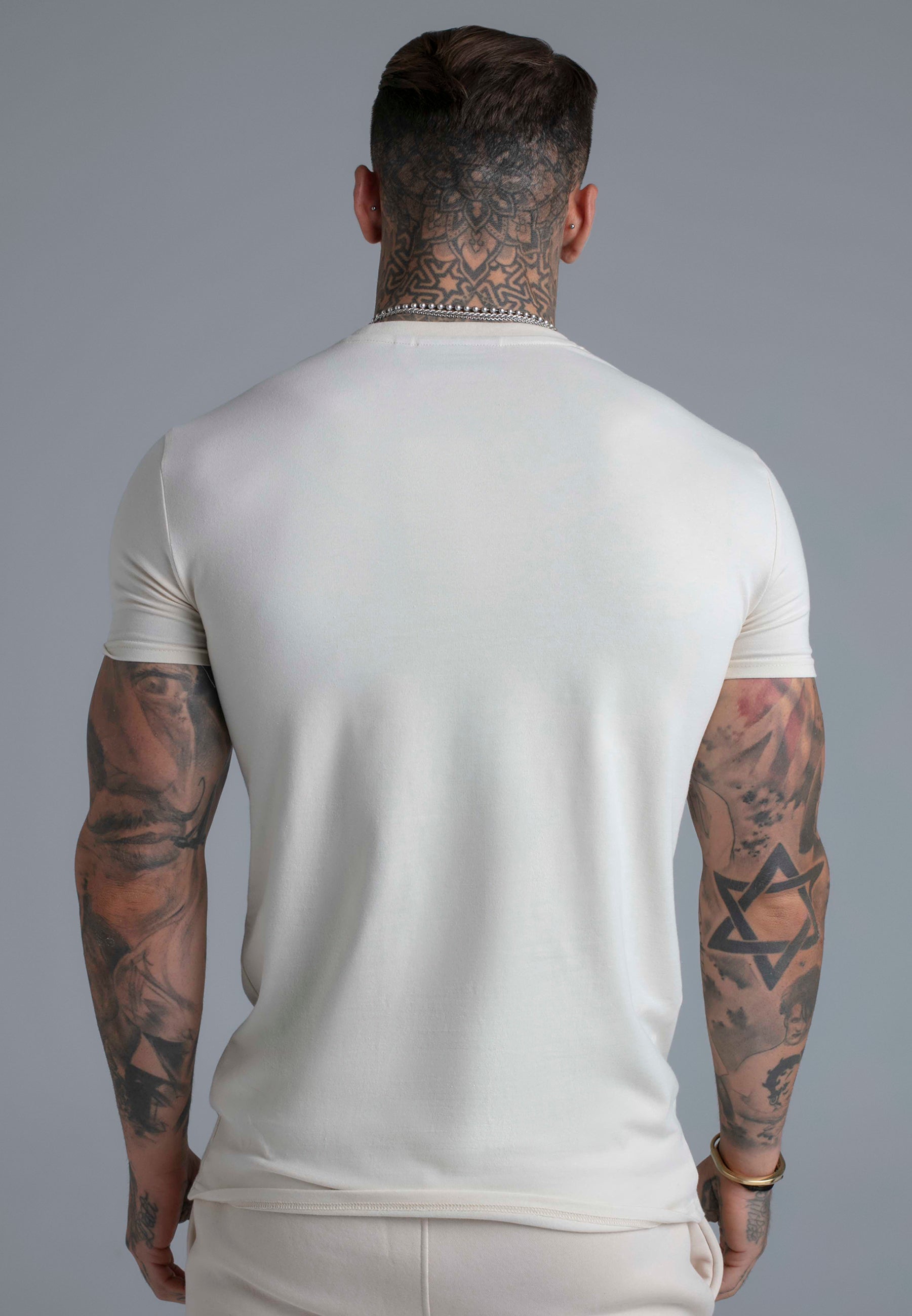 Essentials T-Shirt in Ecru T-Shirts SikSilk