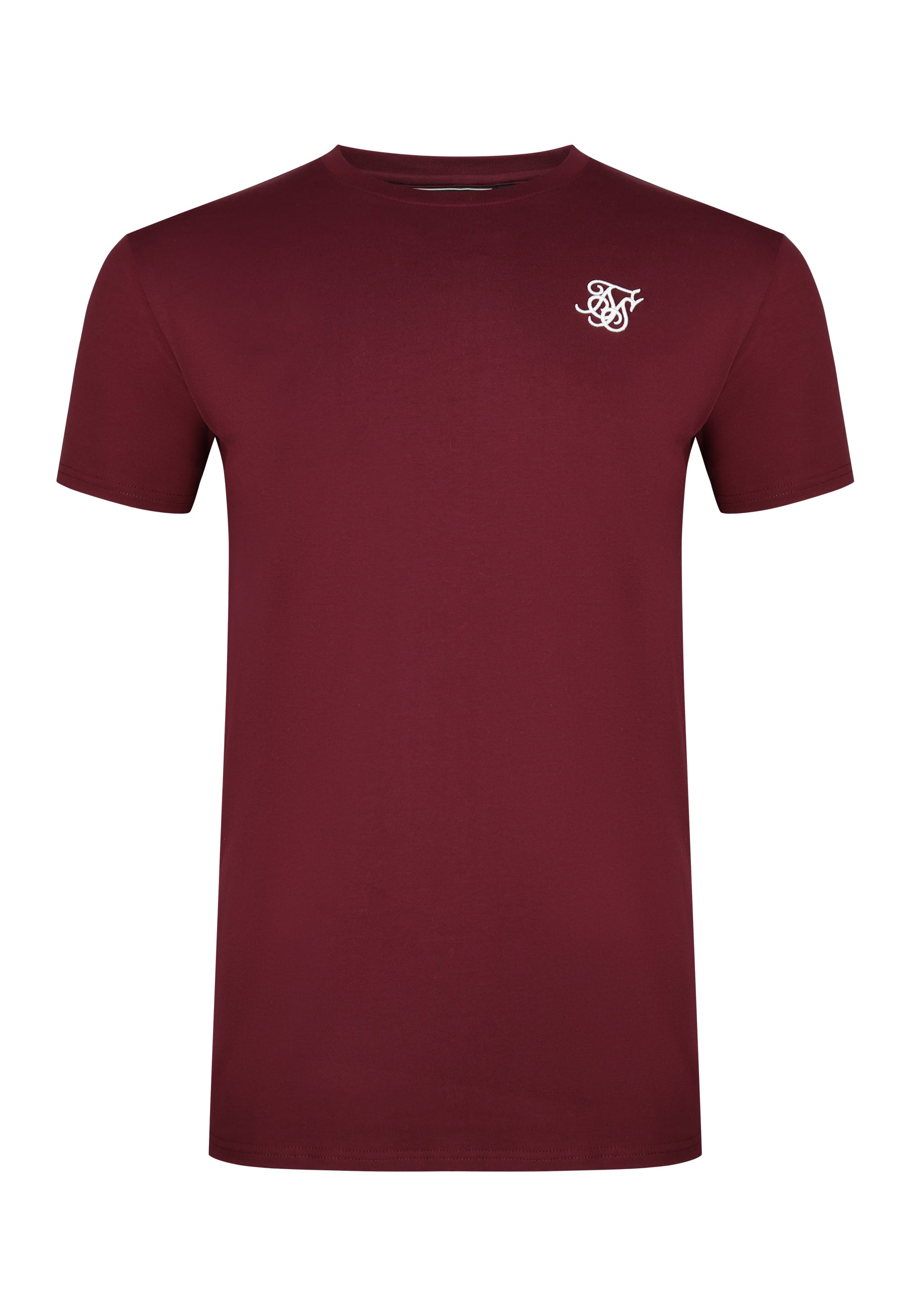 Essentials T-Shirt in Burgundy T-Shirts SikSilk