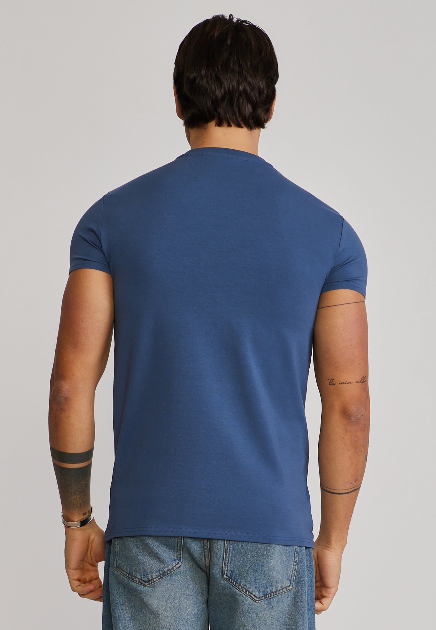 Essentials T-Shirt in Blue T-Shirts SikSilk