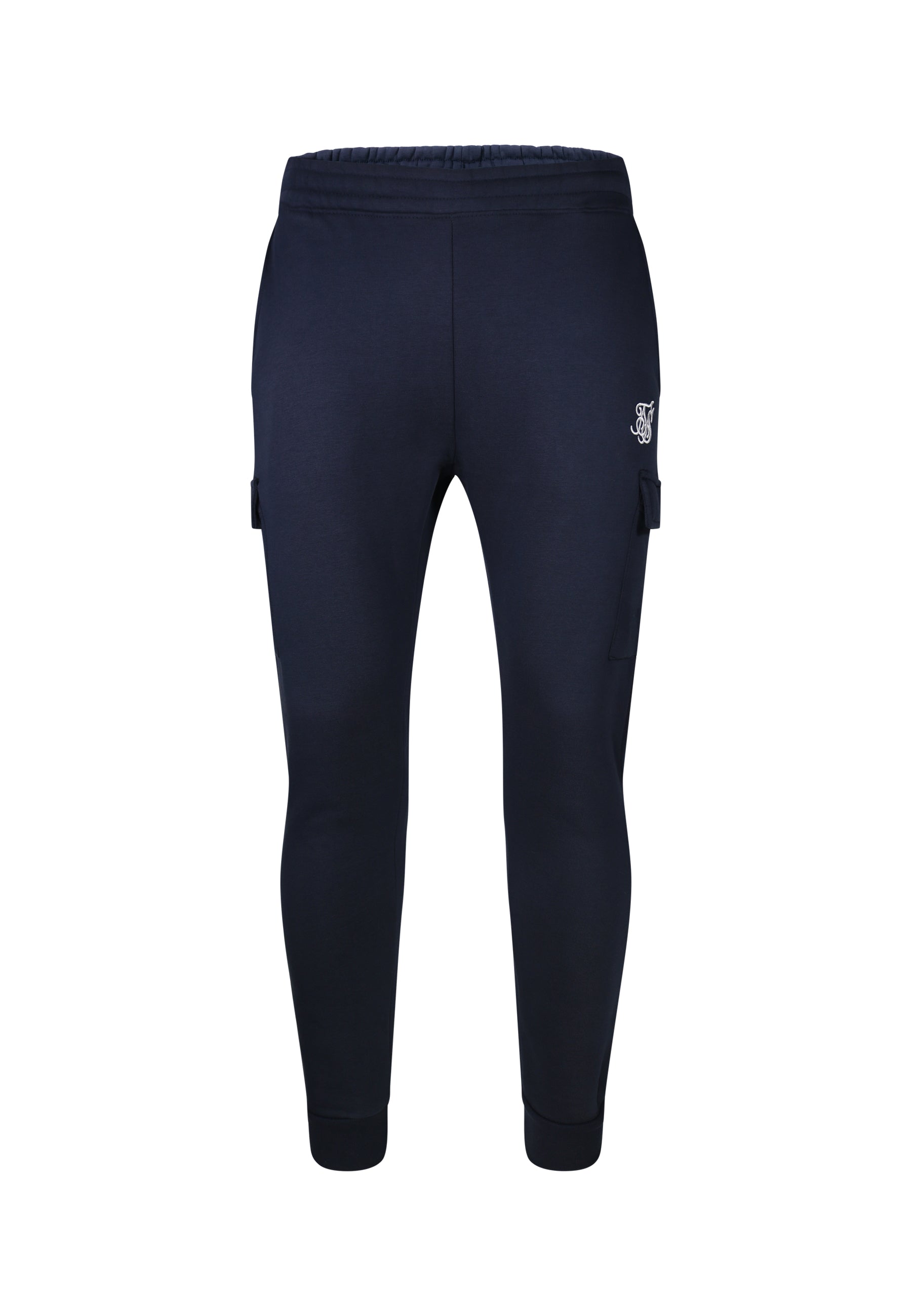 Essentials Cargo Joggers in Navy Hosen SikSilk