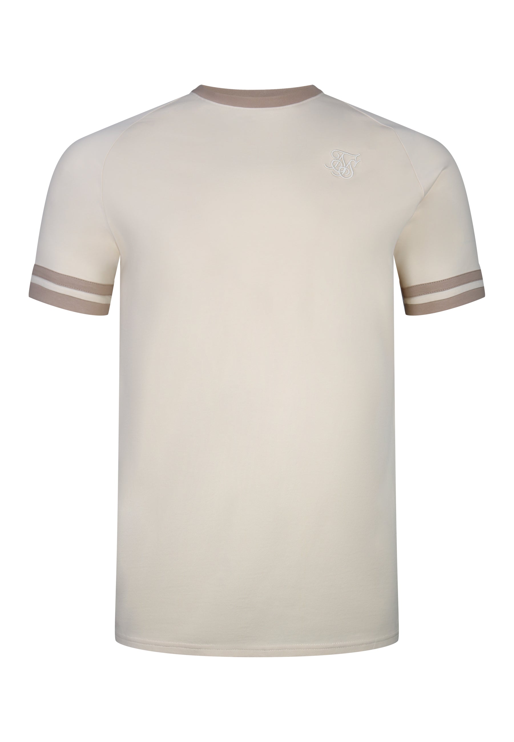 Tournament T-Shirt in Ecru-Brown T-Shirts SikSilk
