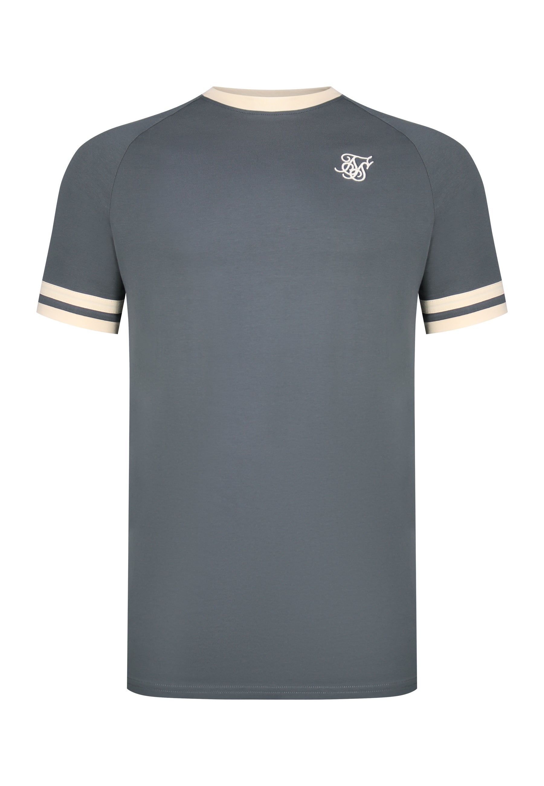 Tournament T-Shirt in Grey-Ecru T-Shirts SikSilk