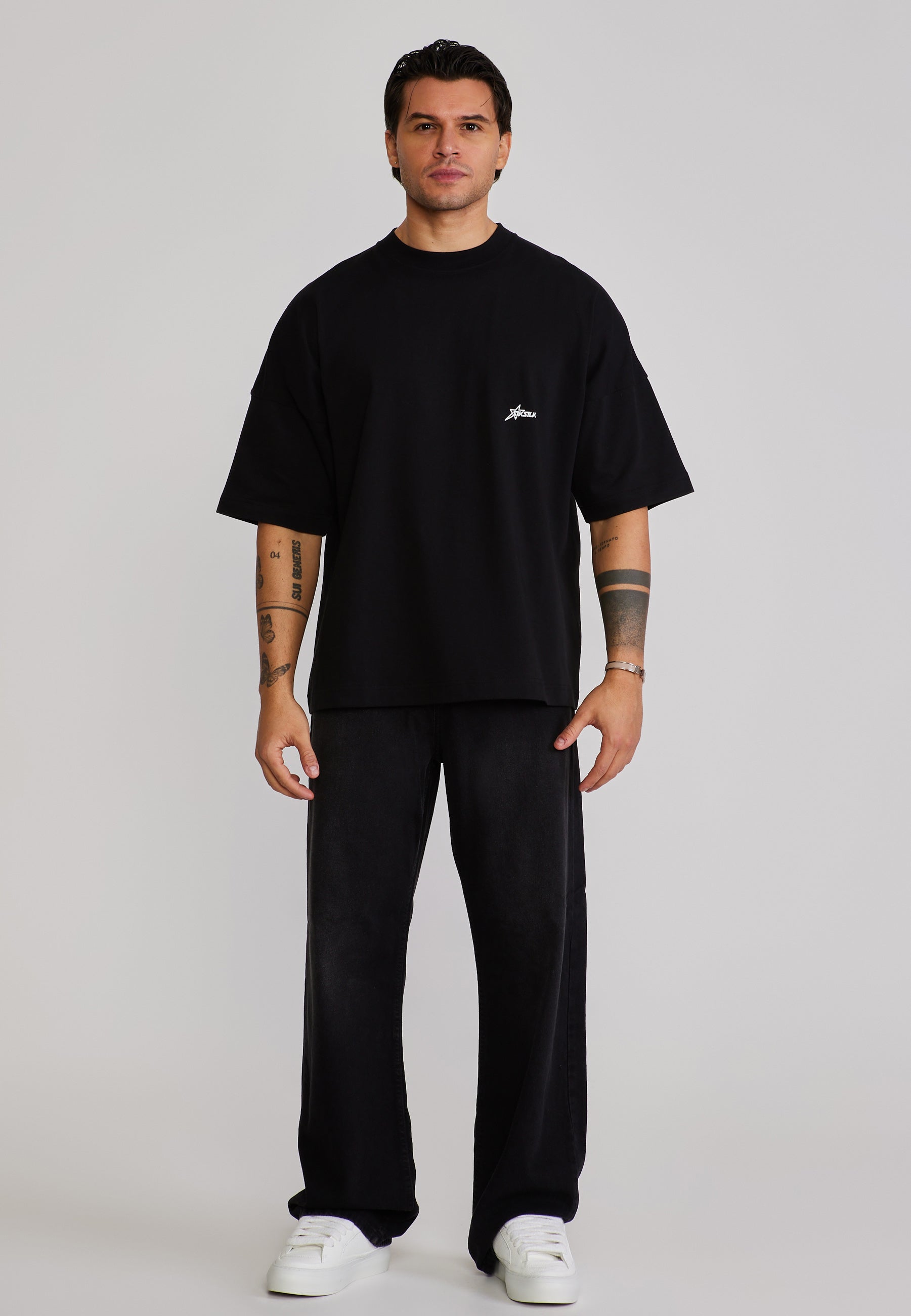 Graphic T-Shirt in Black T-Shirts SikSilk