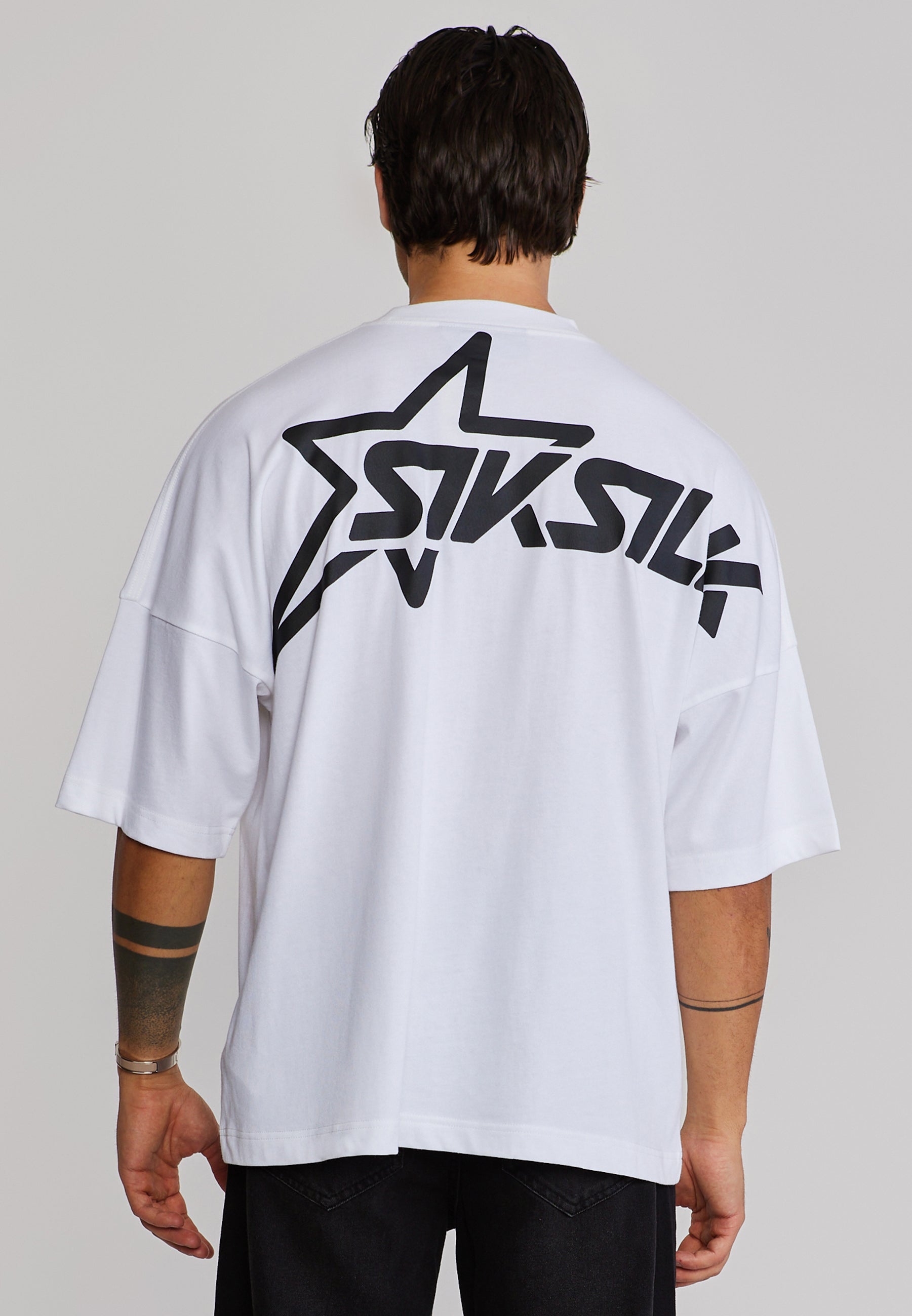 Graphic T-Shirt in White T-Shirts SikSilk