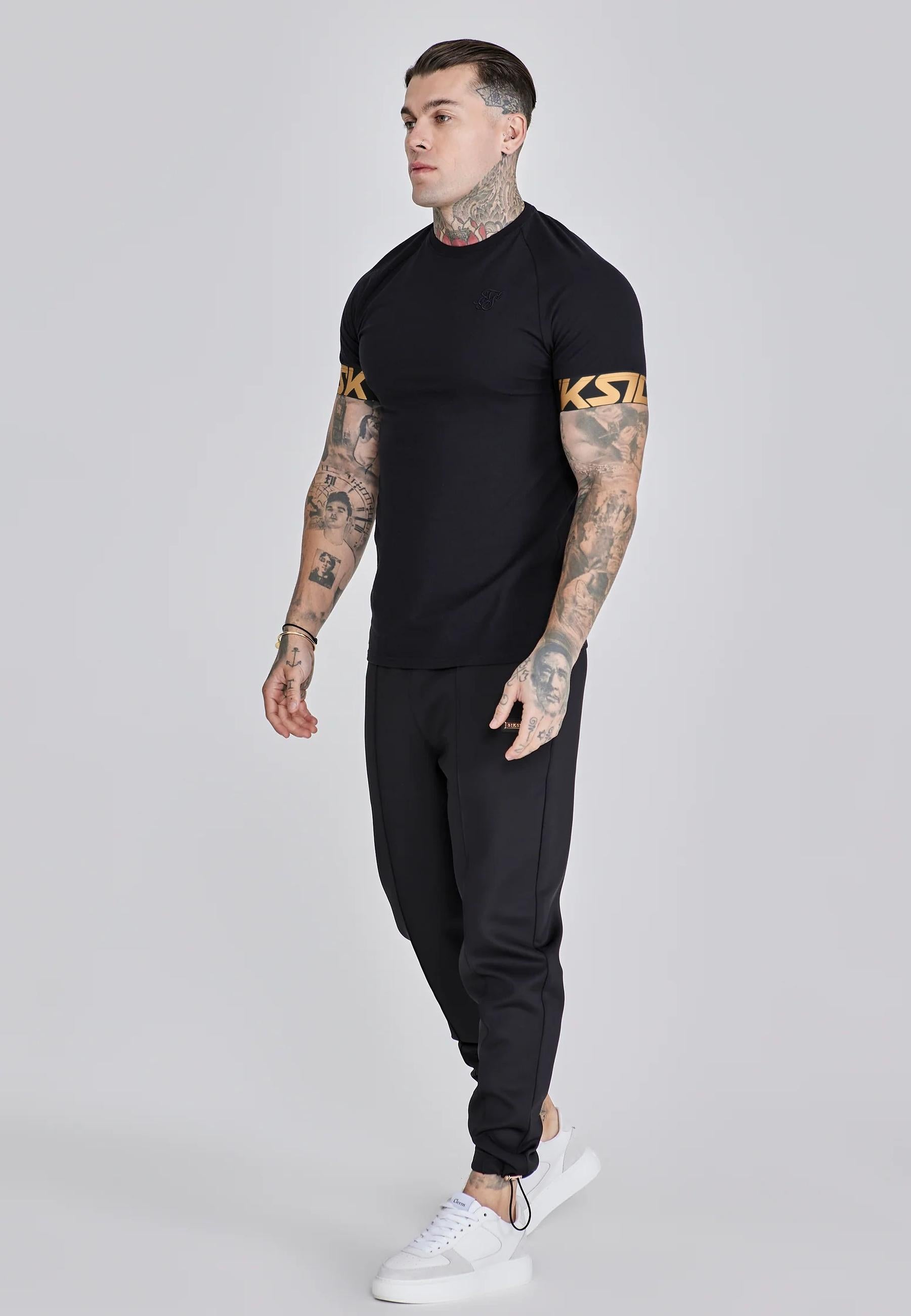 Dynamic T-Shirt in Black T-Shirts SikSilk