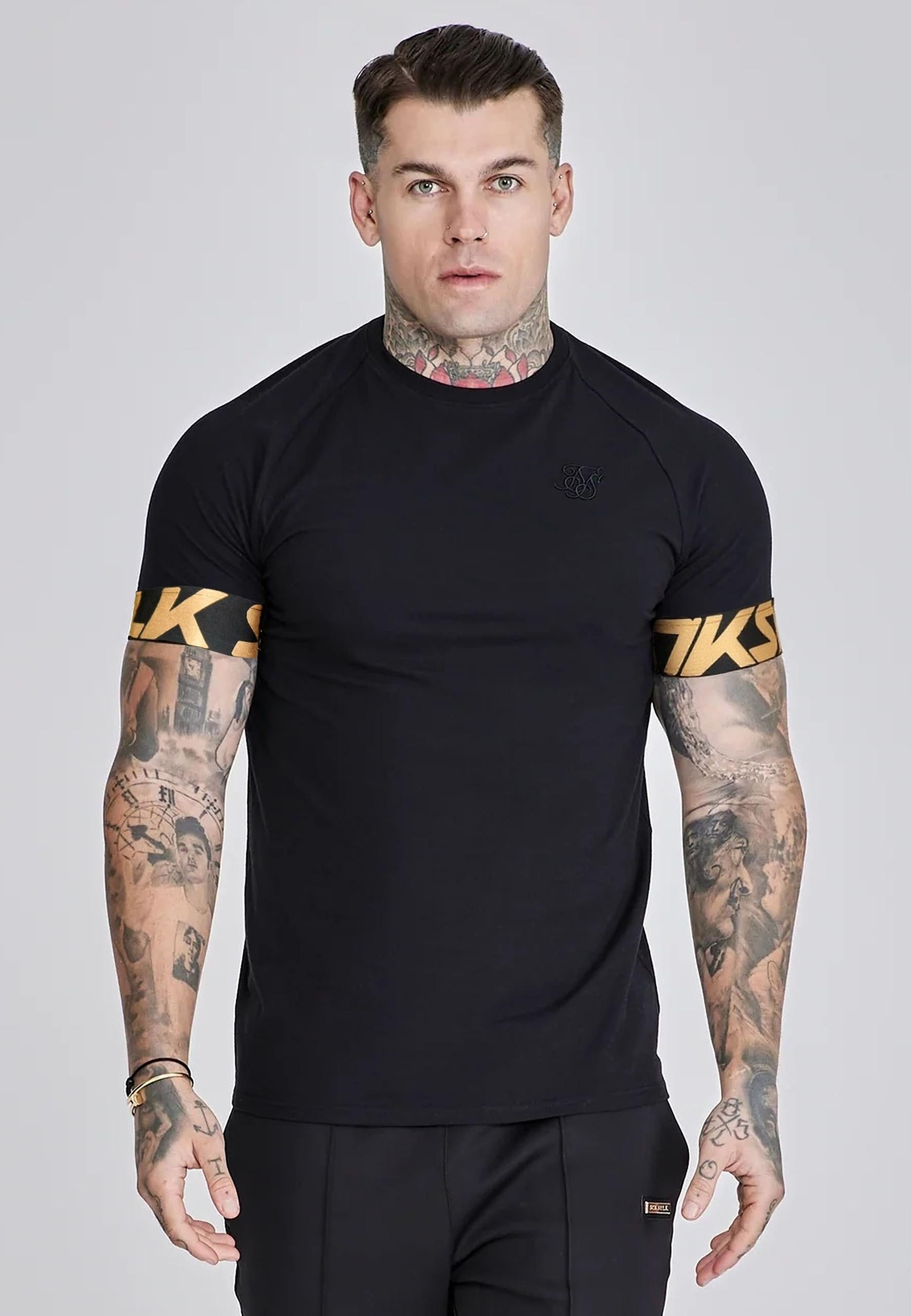 Dynamic T-Shirt in Black T-Shirts SikSilk