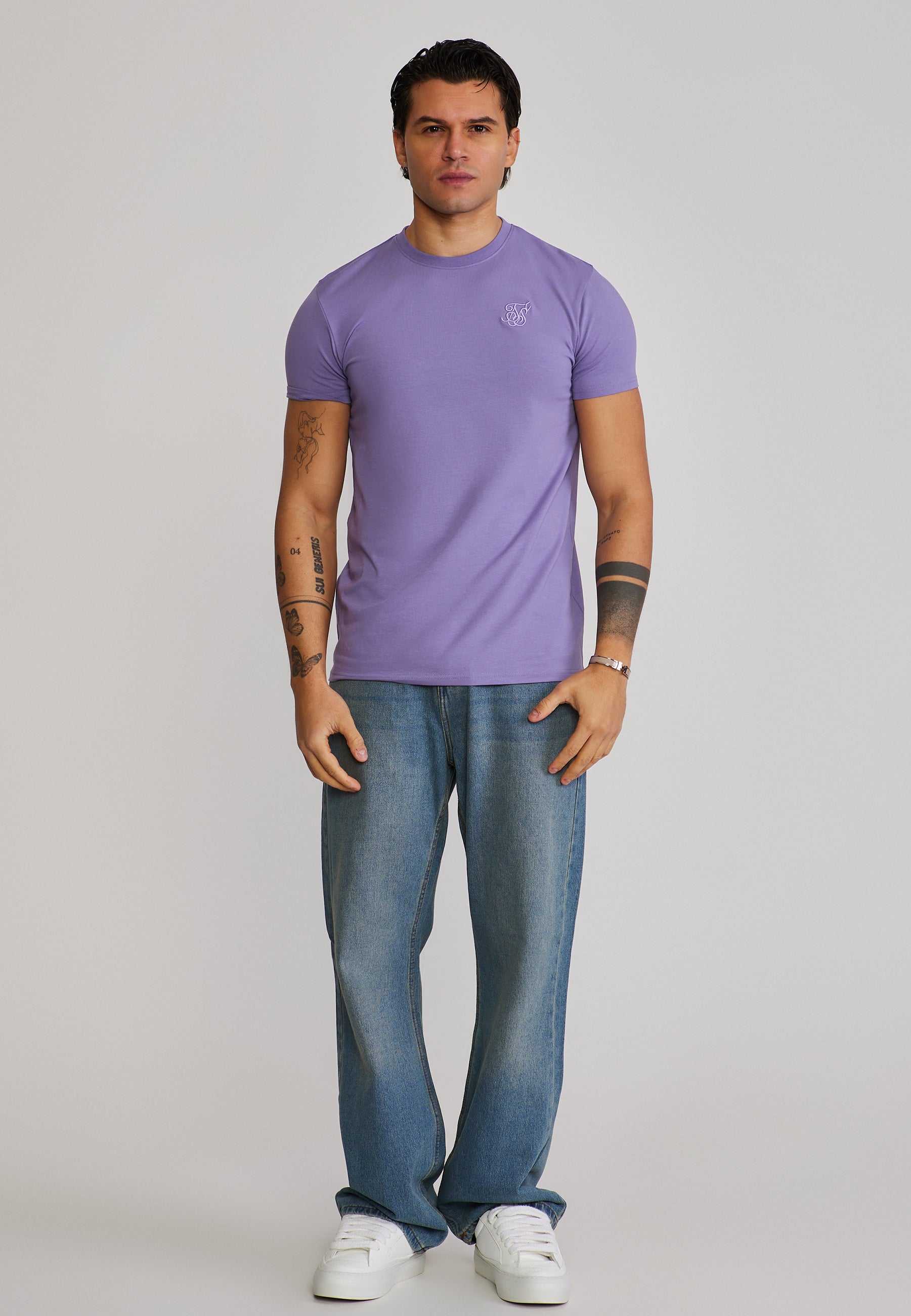 Essentials T-Shirt in Lilac T-Shirts SikSilk
