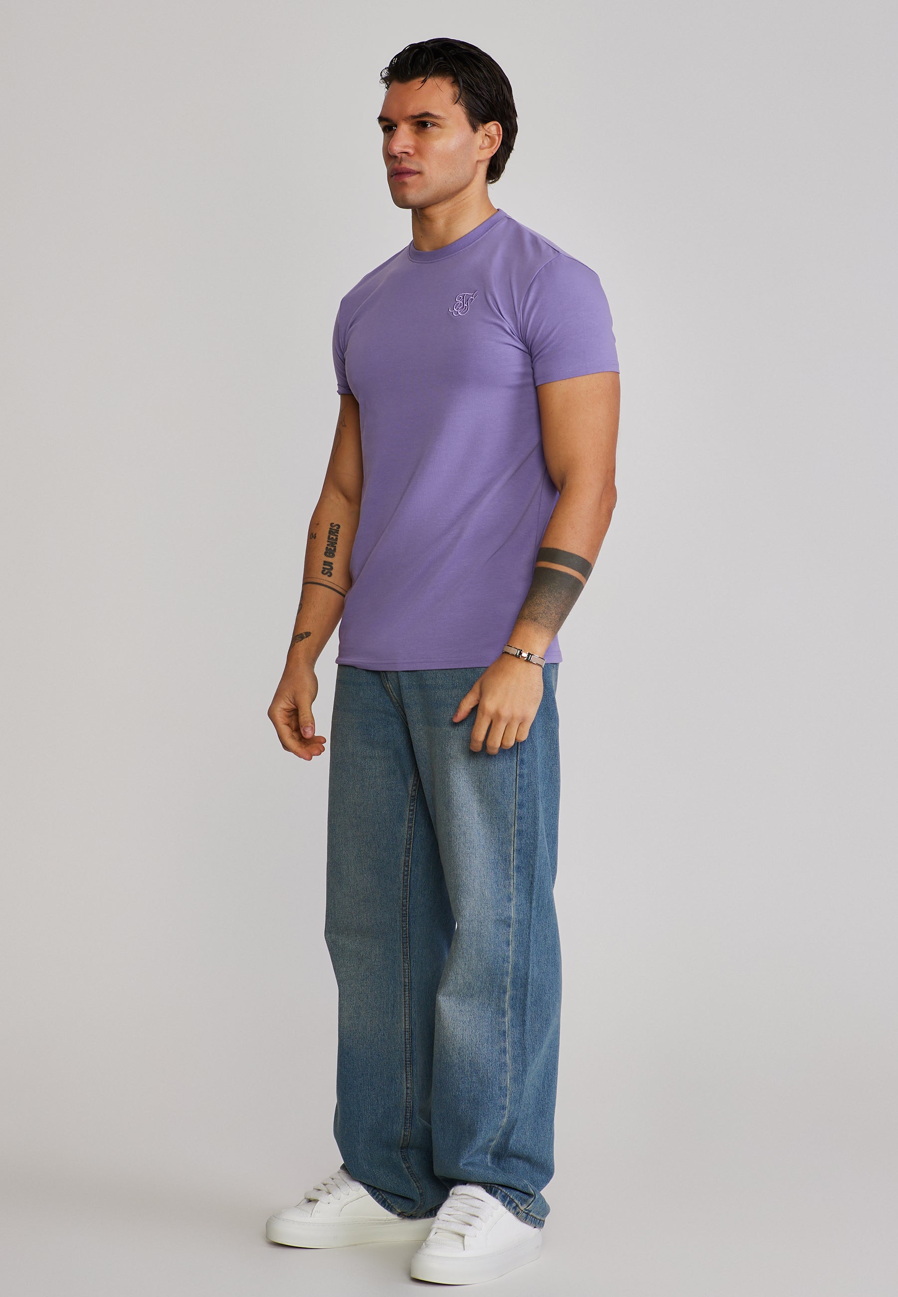 Essentials T-Shirt in Lilac T-Shirts SikSilk