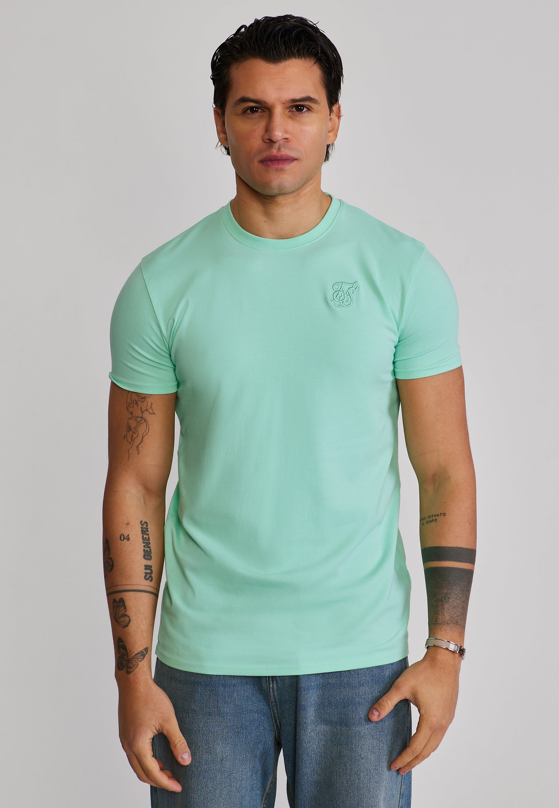 Essentials T-Shirt in Green T-Shirts SikSilk