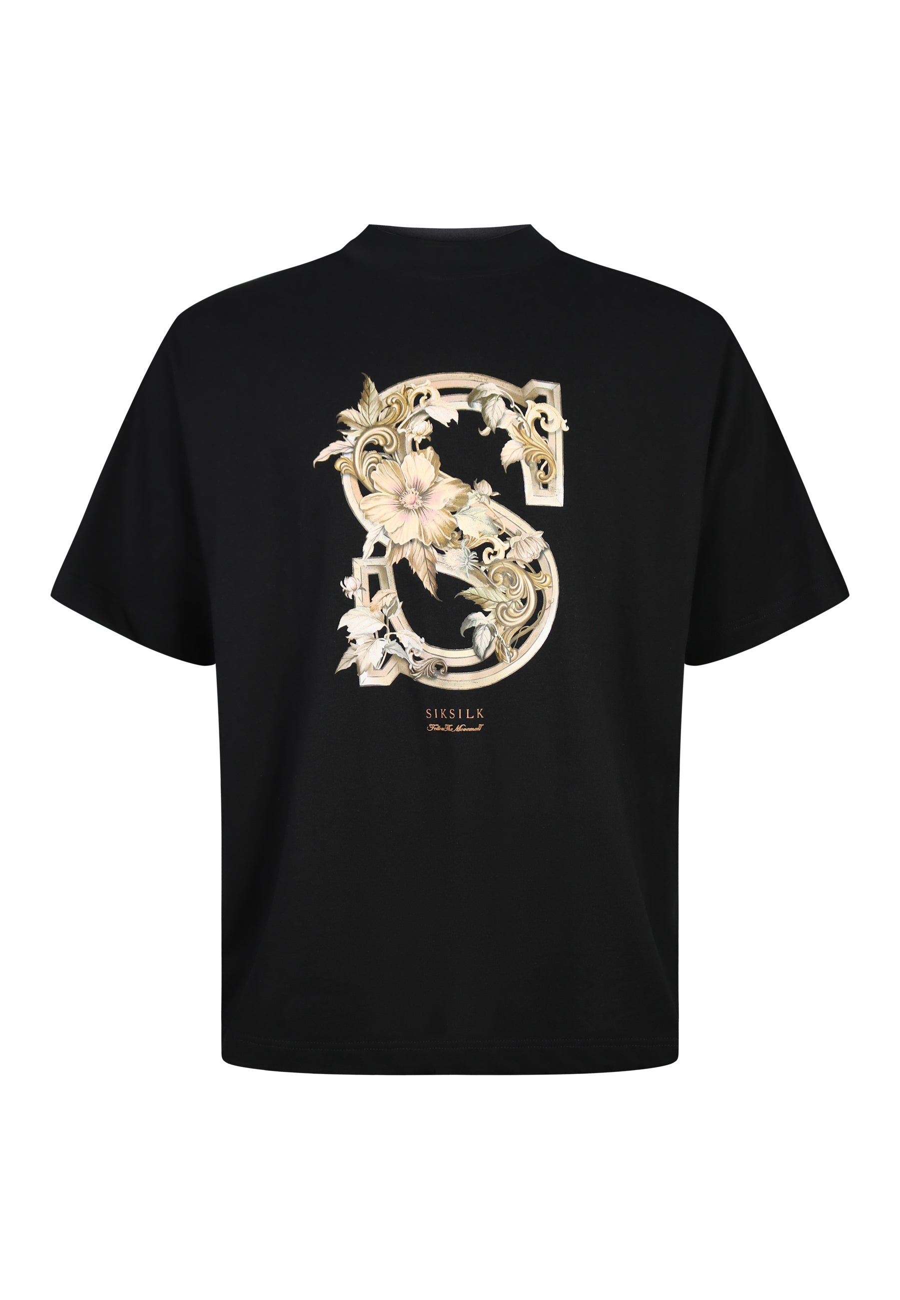 Graphic T-Shirt in Black T-Shirts SikSilk