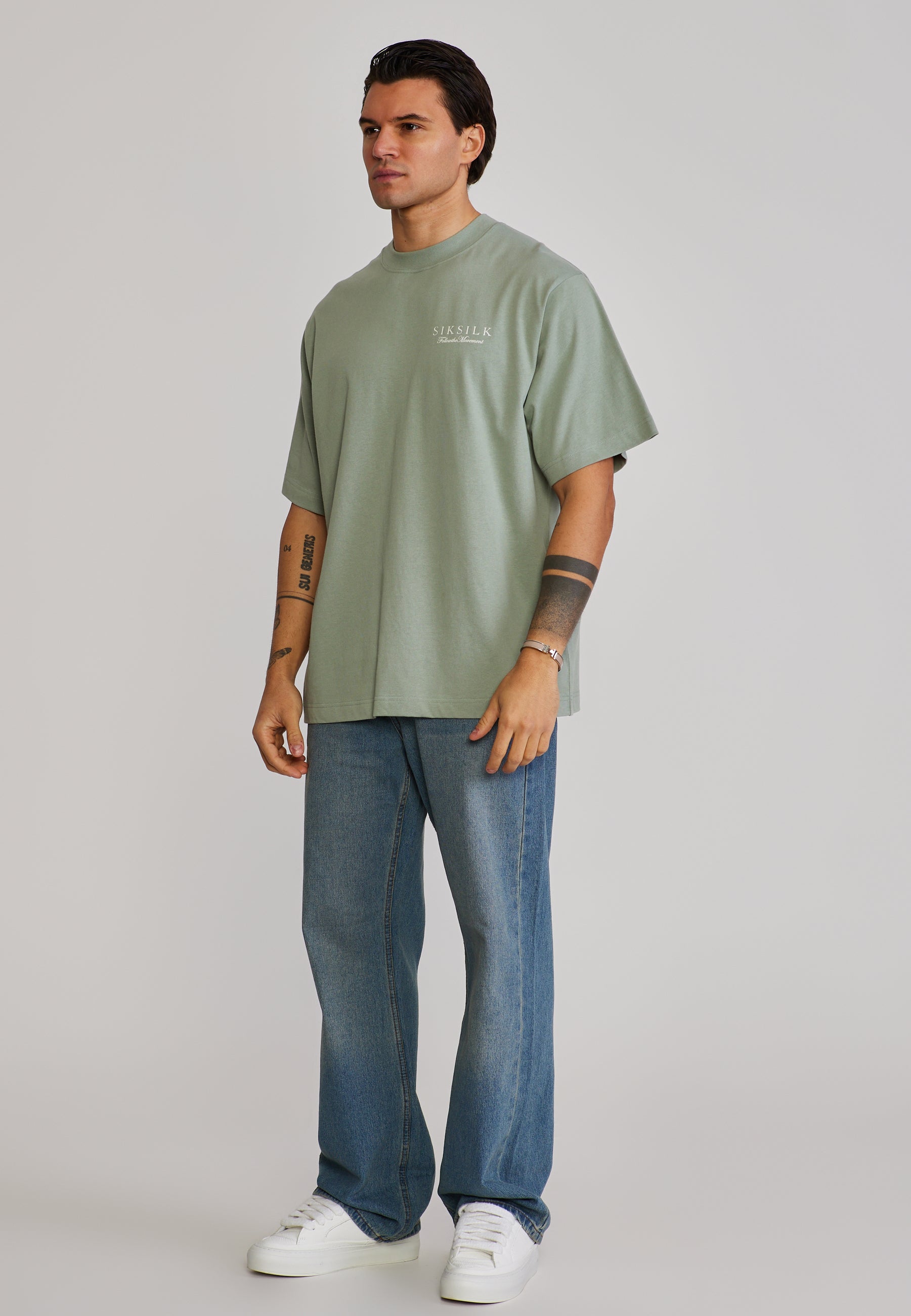 Graphic T-Shirt in Green T-Shirts SikSilk