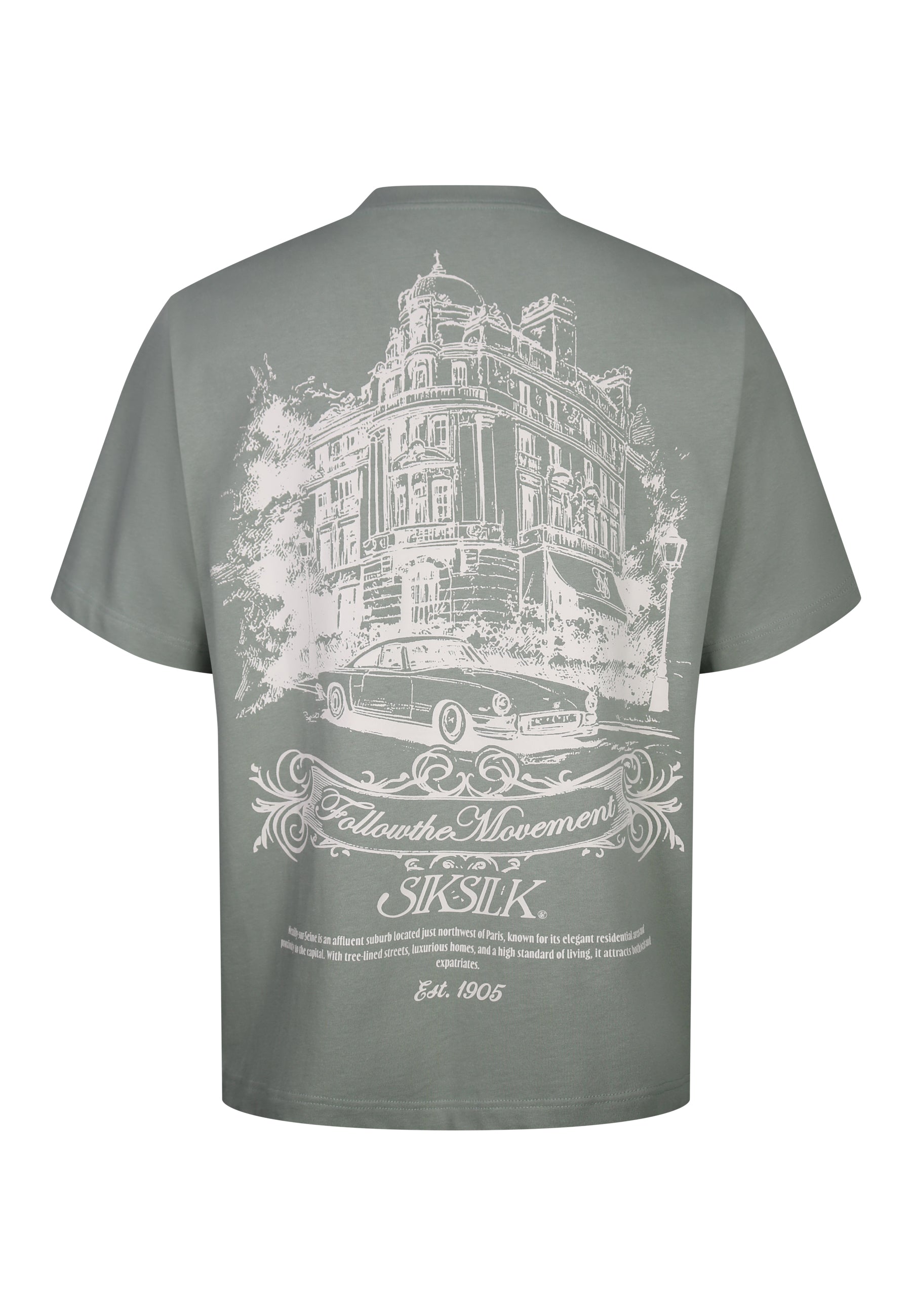 Graphic T-Shirt in Green T-Shirts SikSilk