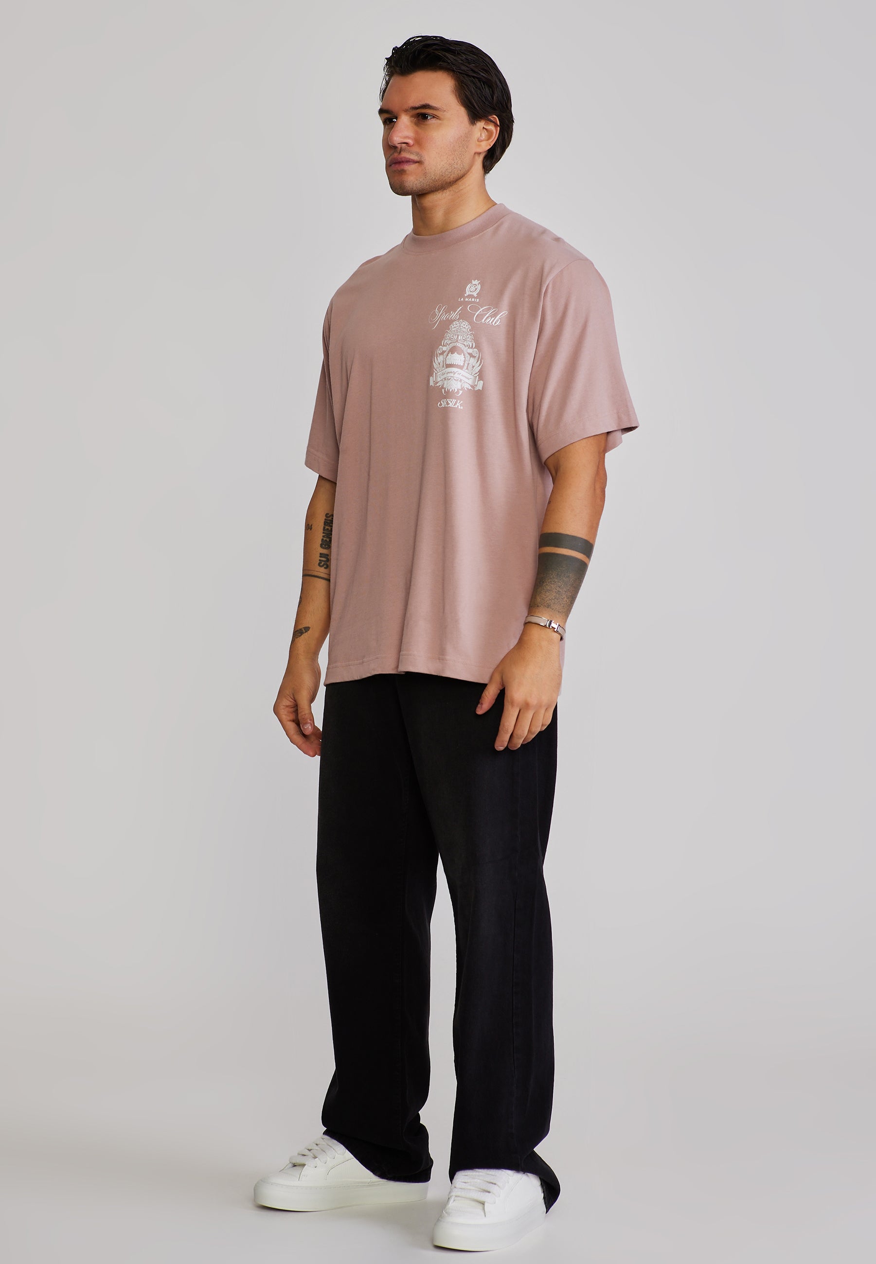 Graphic T-Shirt in Pink T-Shirts SikSilk