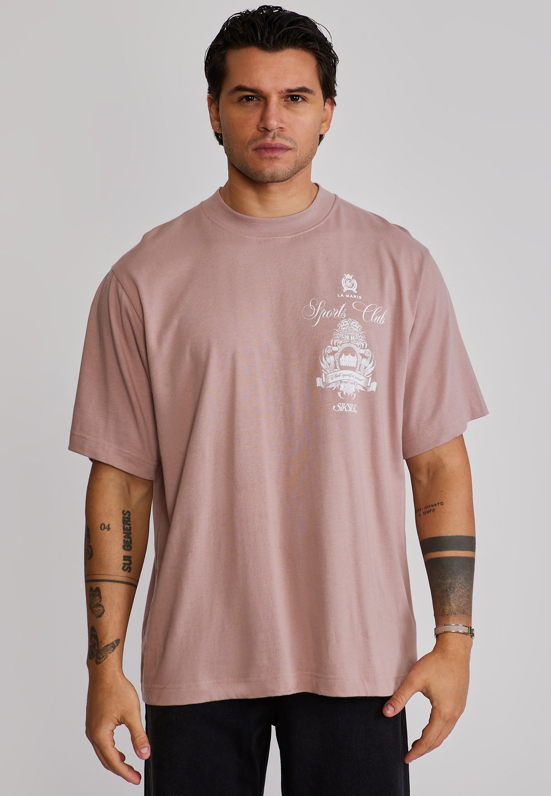 Graphic T-Shirt in Pink T-Shirts SikSilk