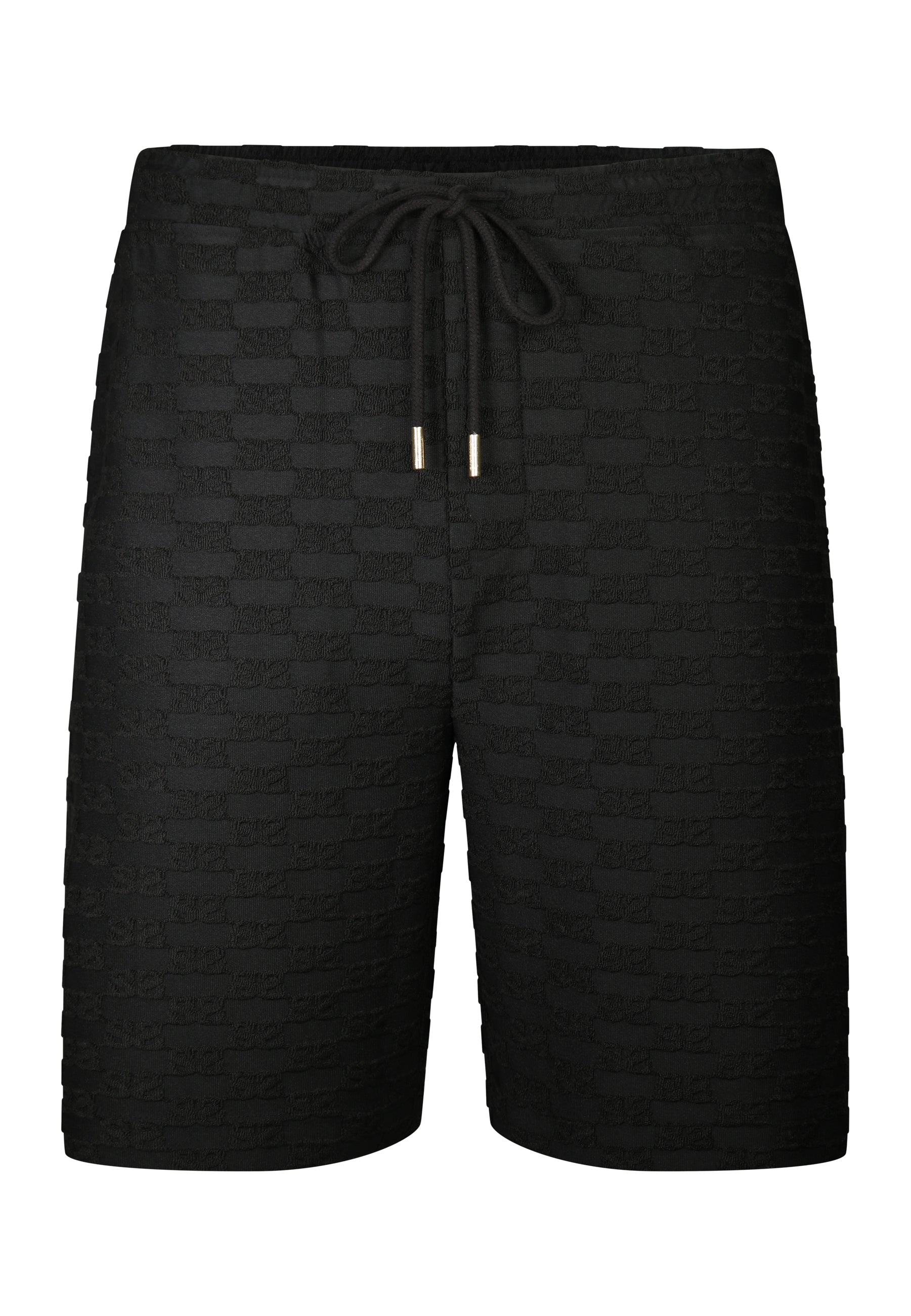 Towelling Shorts in Black Shorts SikSilk
