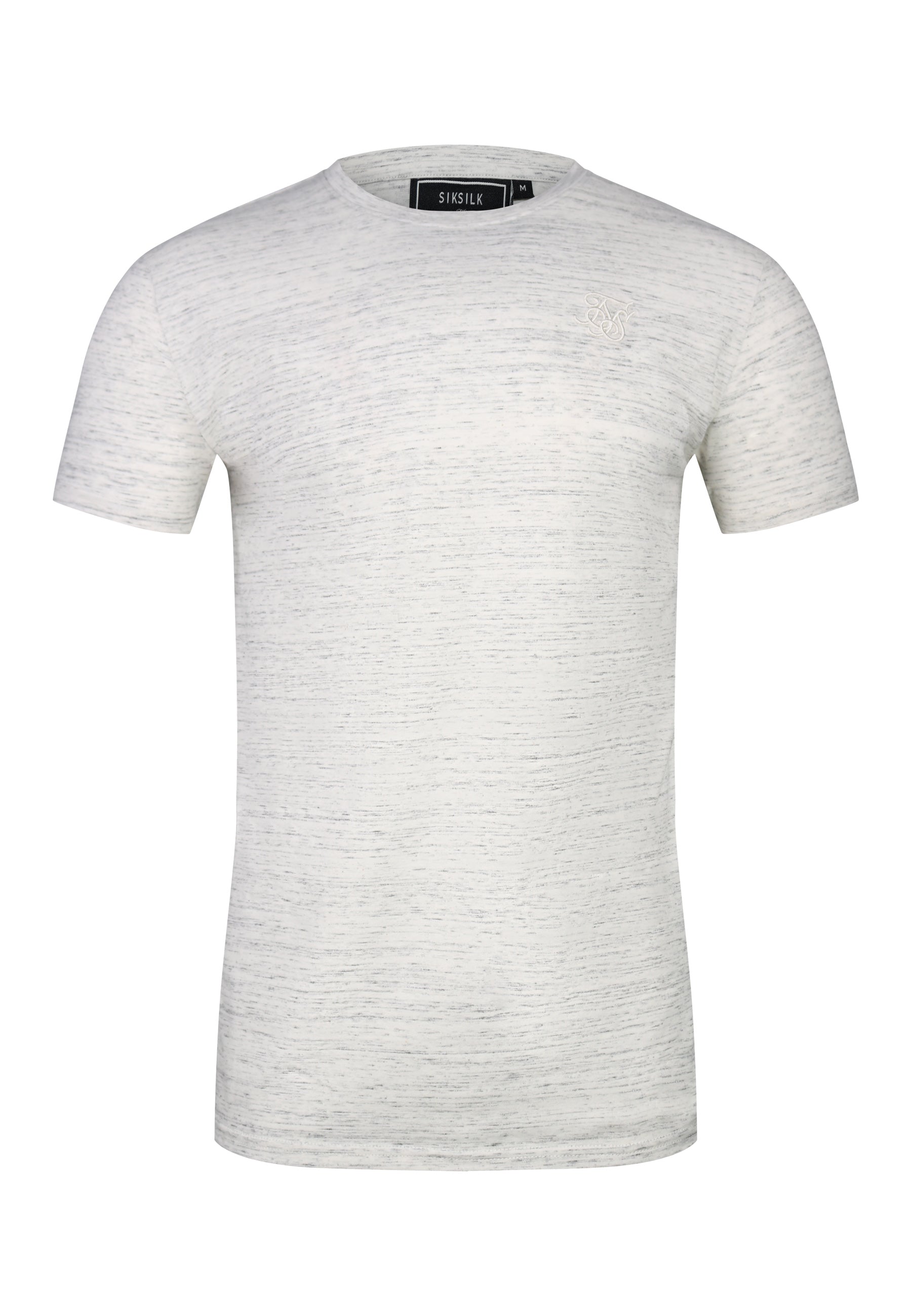 Marl T-Shirt in White T-Shirts SikSilk