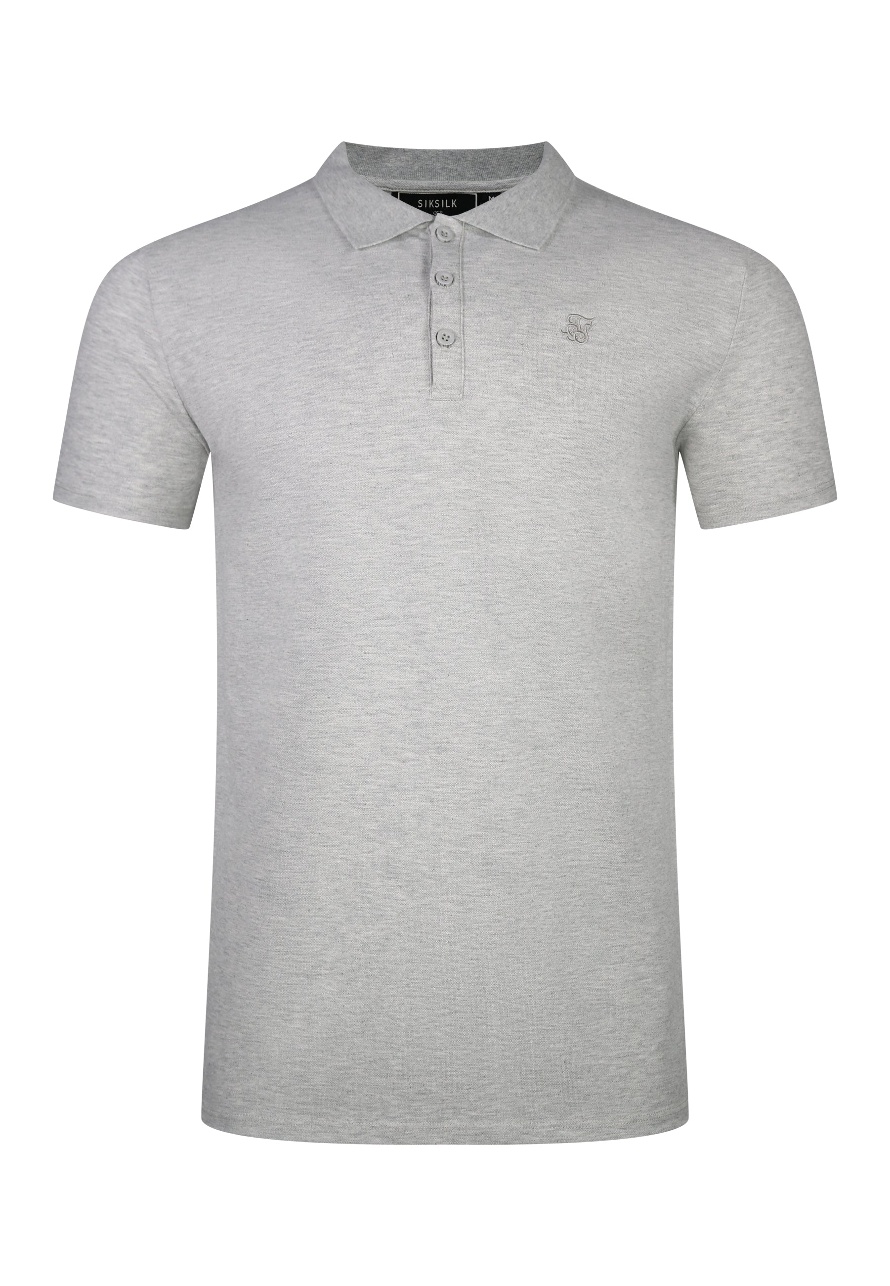 Polo T-Shirt in Grey Marl T-Shirts SikSilk