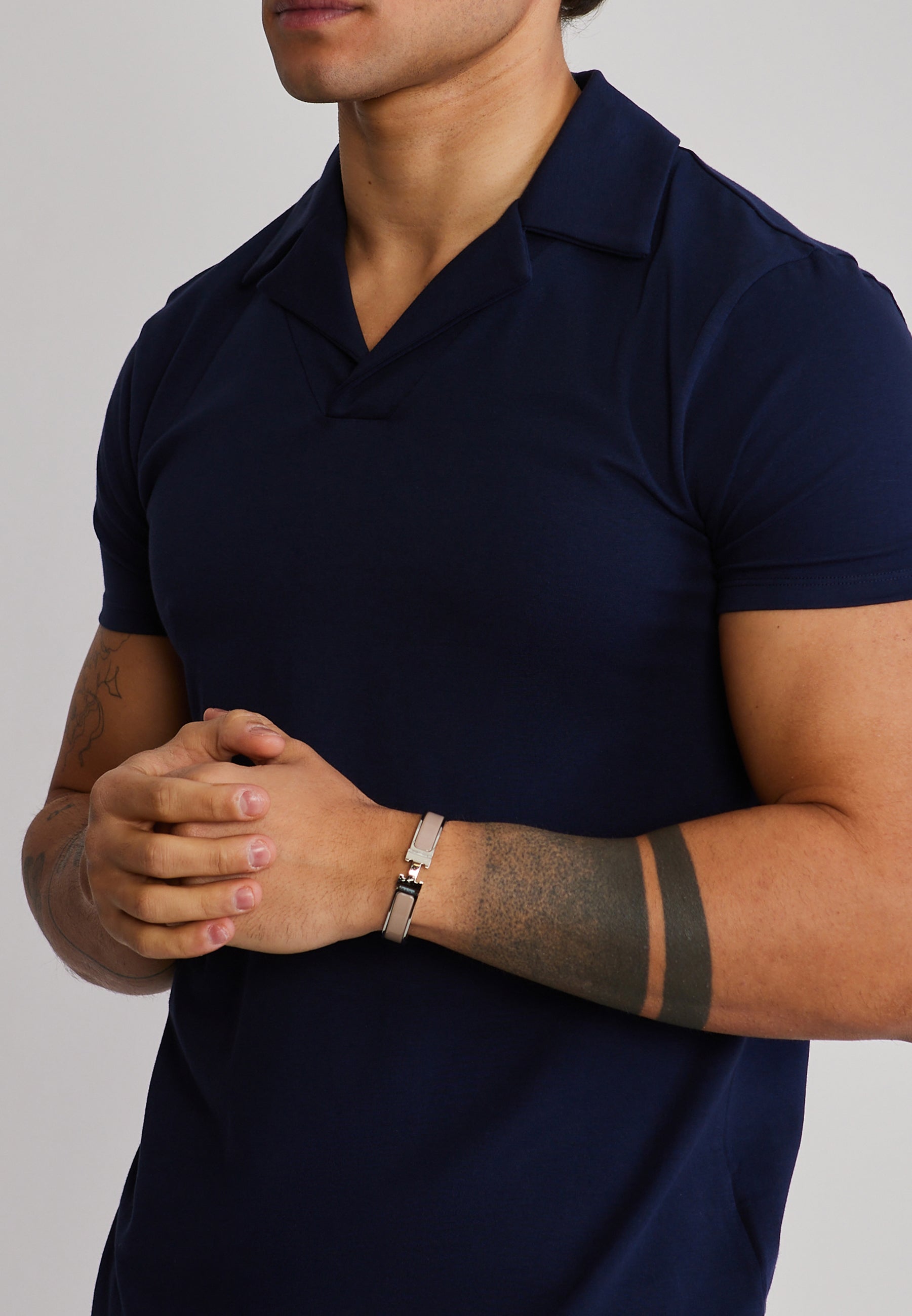 Revere Polo in Navy T-Shirts SikSilk