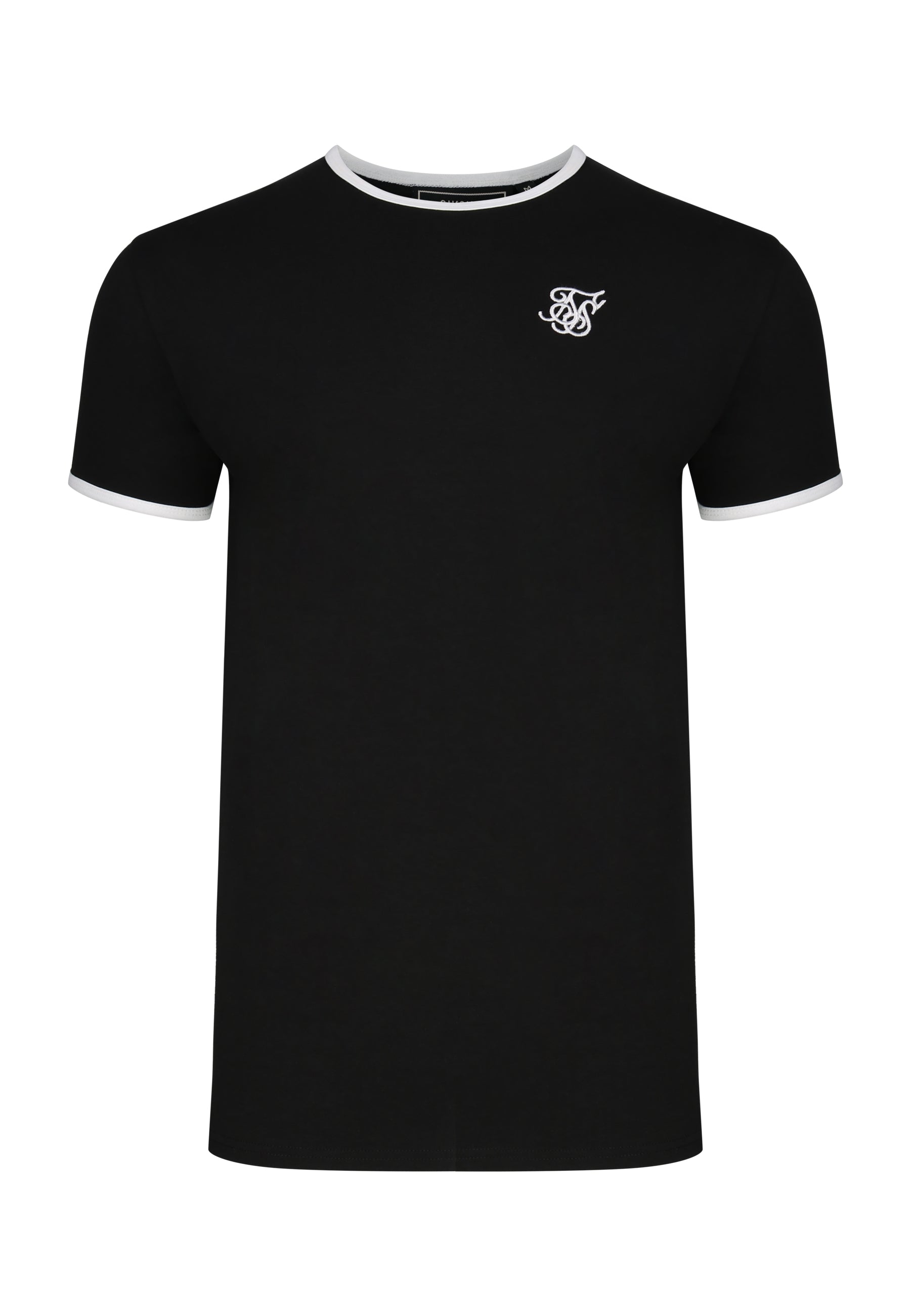 Ringer T-Shirt in Black-White T-Shirts SikSilk