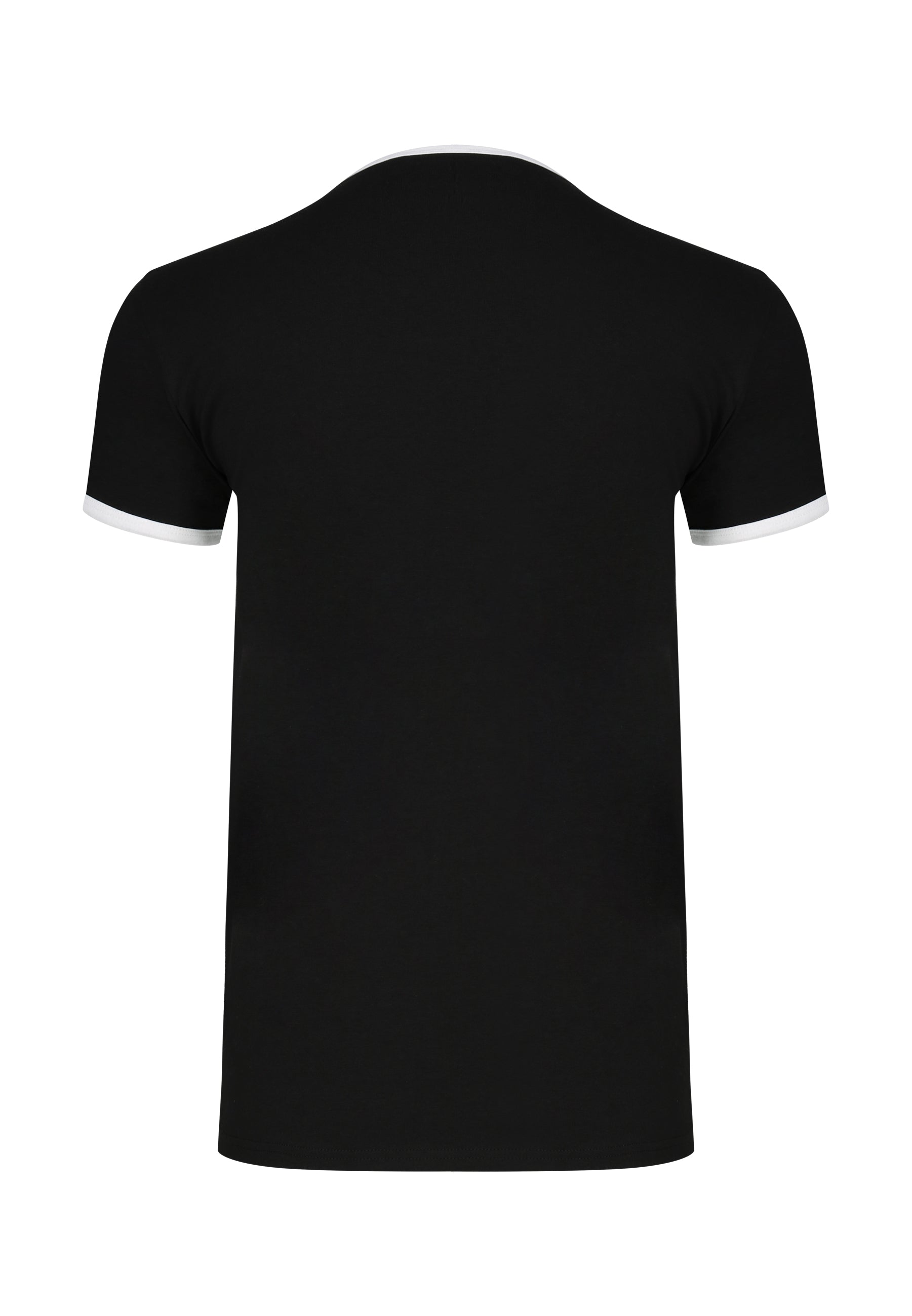 Ringer T-Shirt in Black-White T-Shirts SikSilk