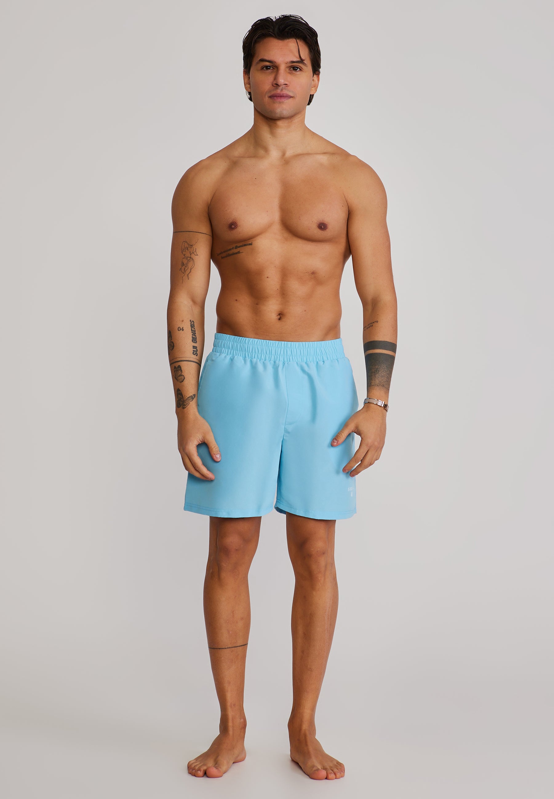 Swim Shorts in Blue Badehosen SikSilk