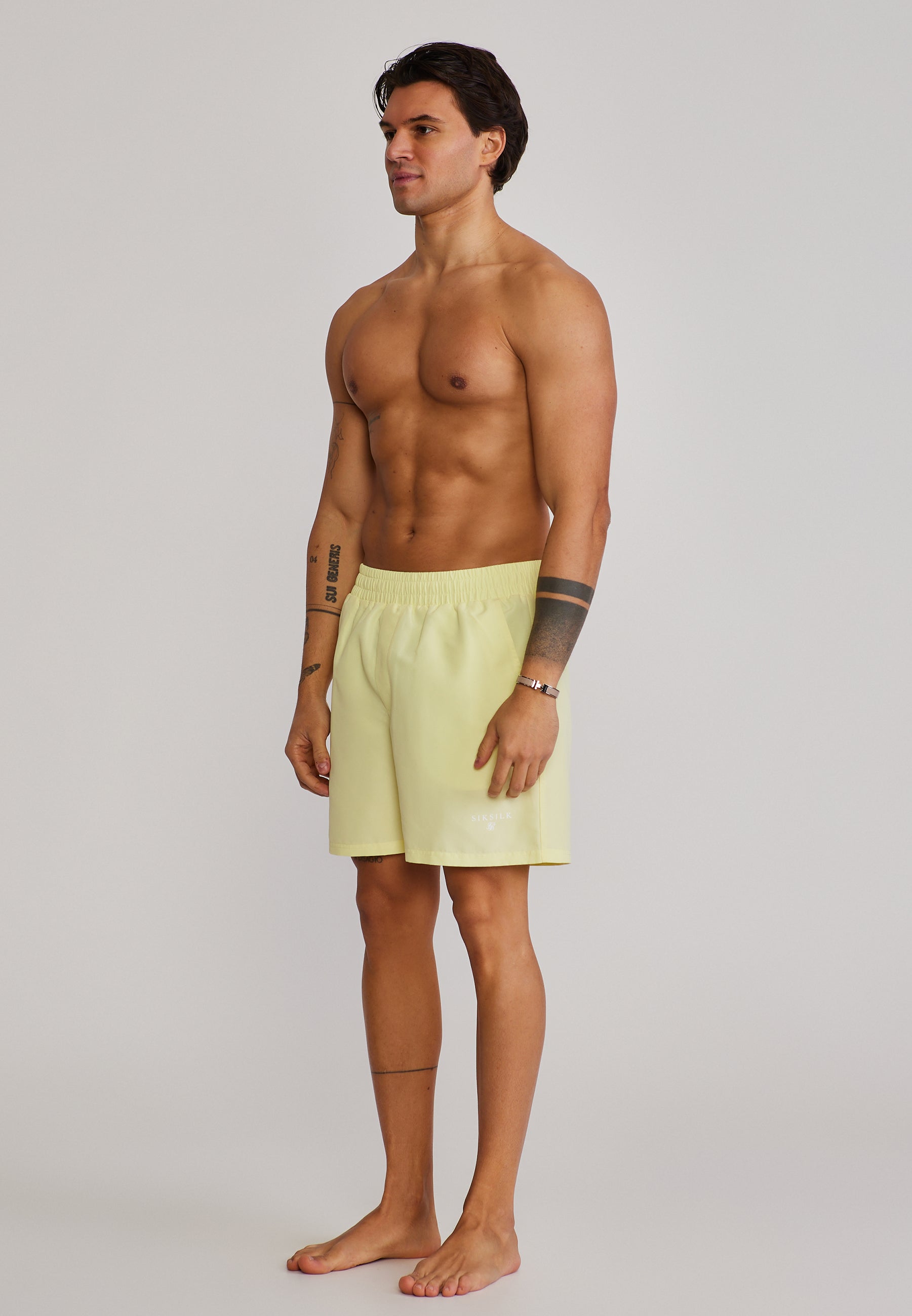 Swim Shorts in Yellow Badehosen SikSilk