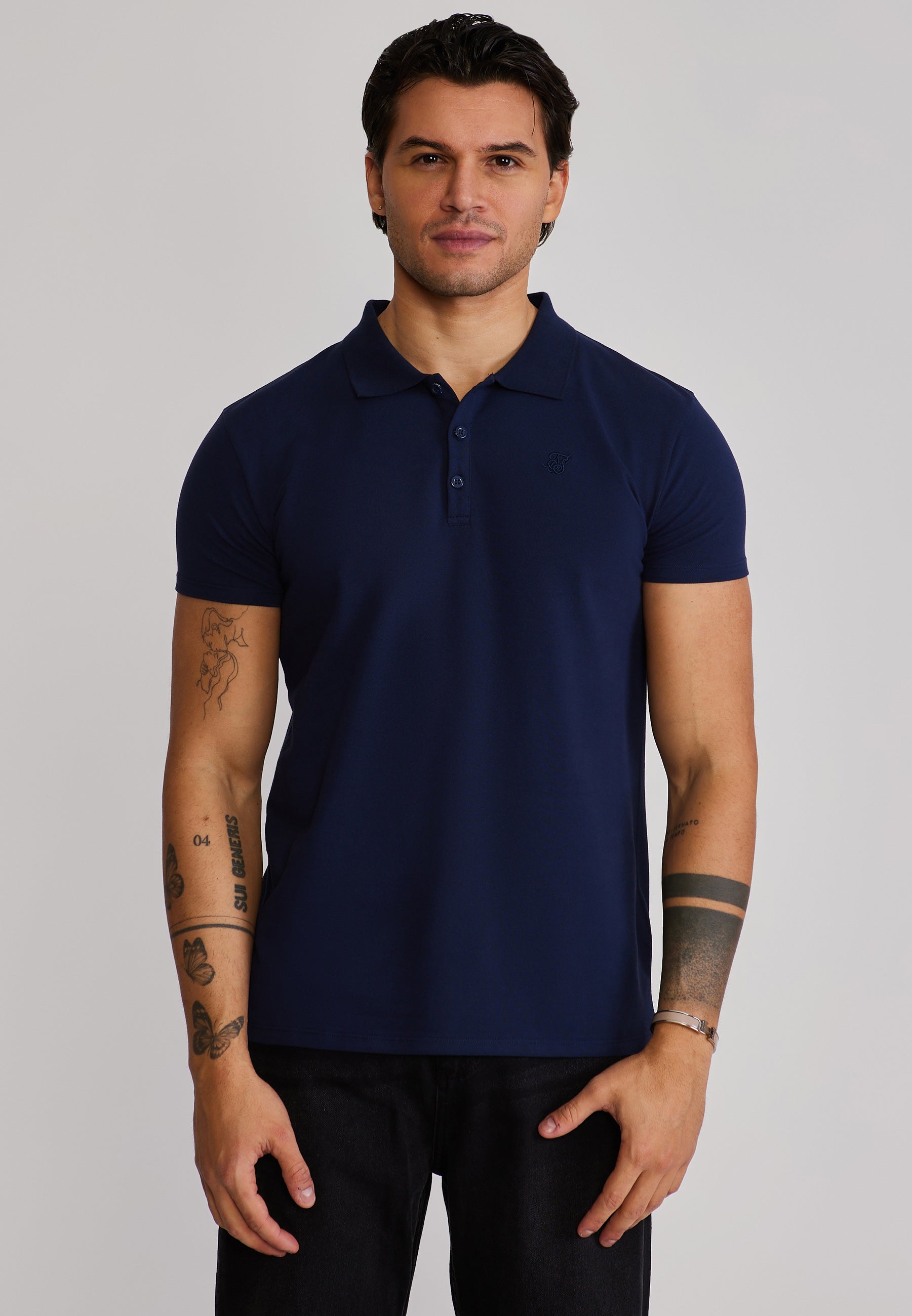 Polo T-shirt bleu marine T-shirts SikSilk