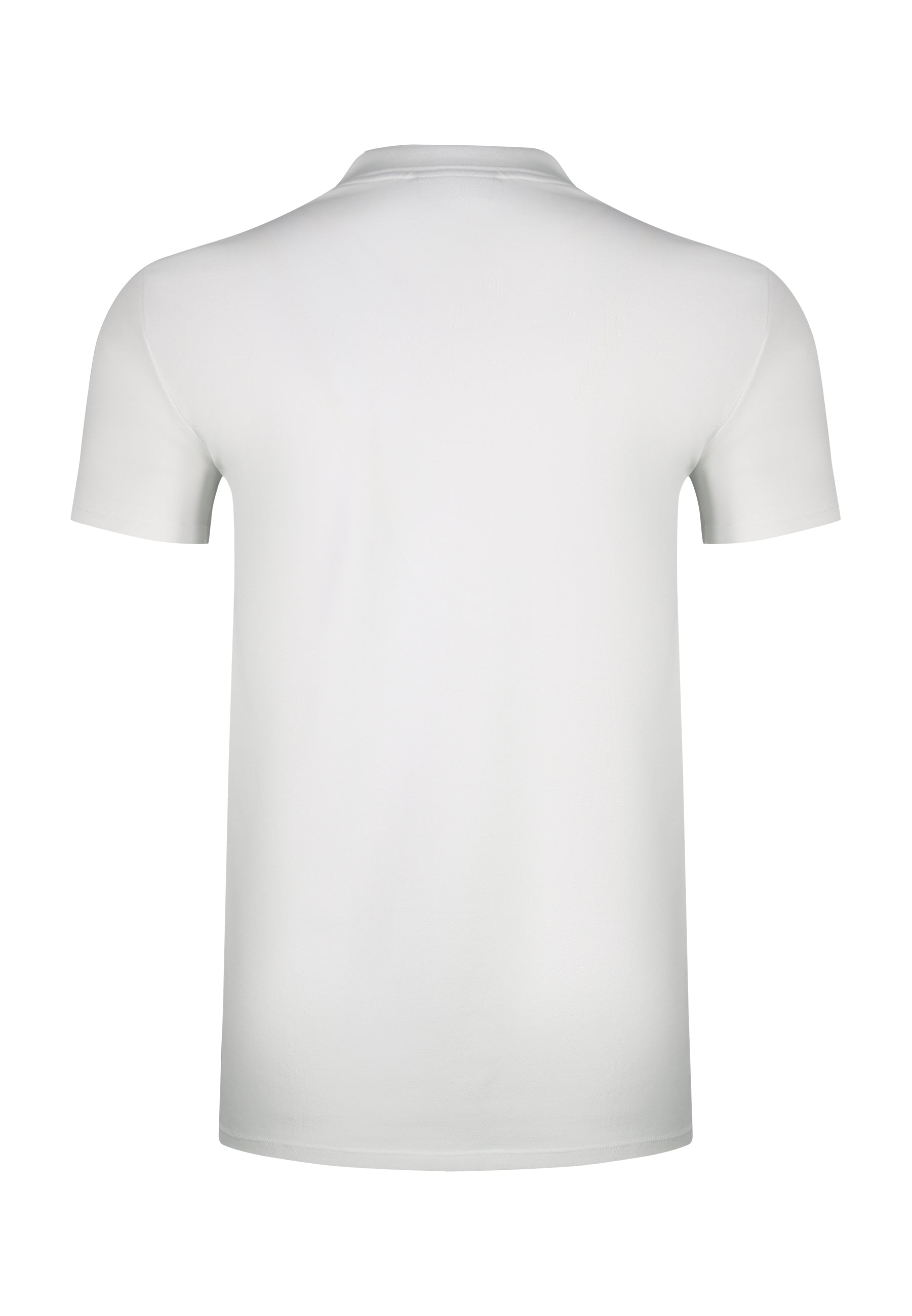 Zip Polo T-Shirt in White T-Shirts SikSilk