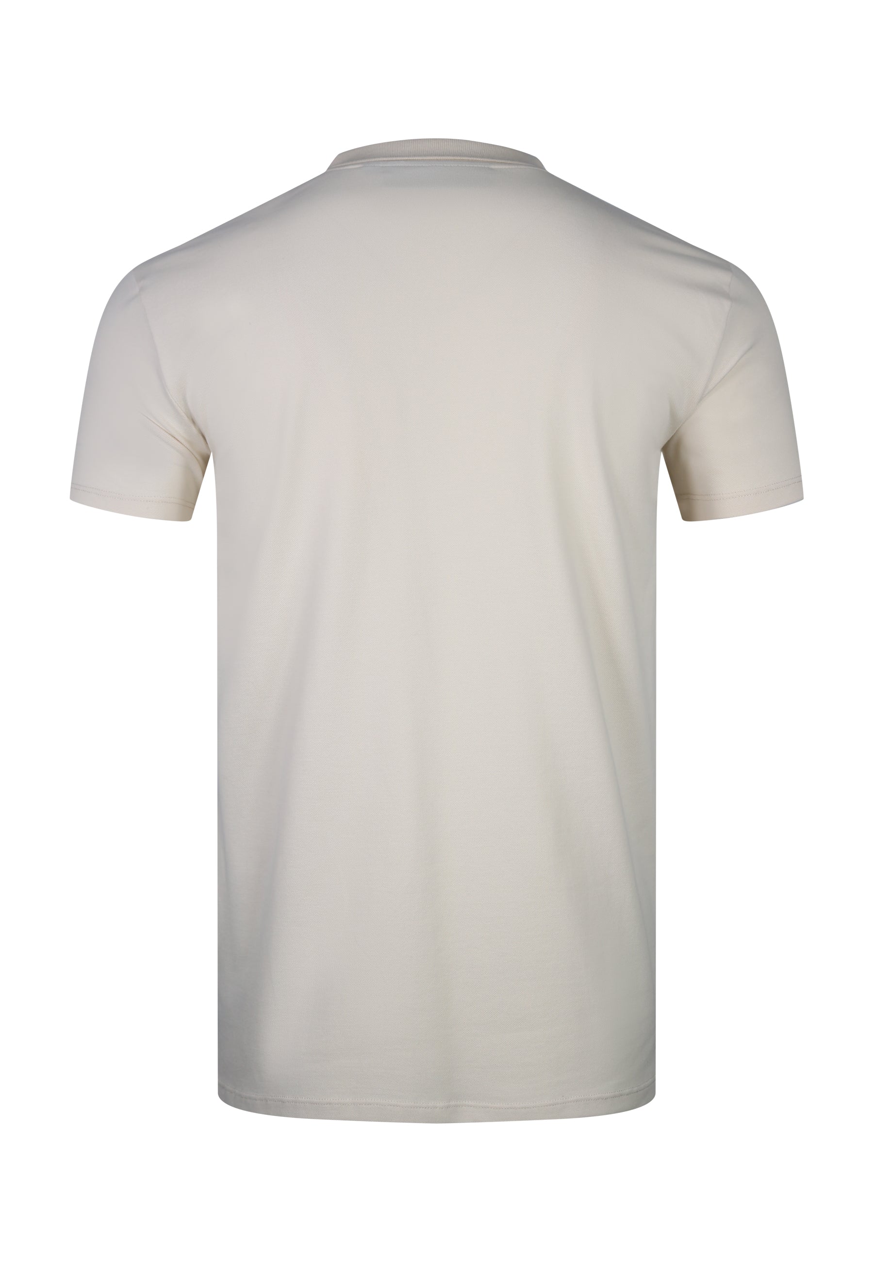 Zip Polo T-Shirt in Ecru T-Shirts SikSilk
