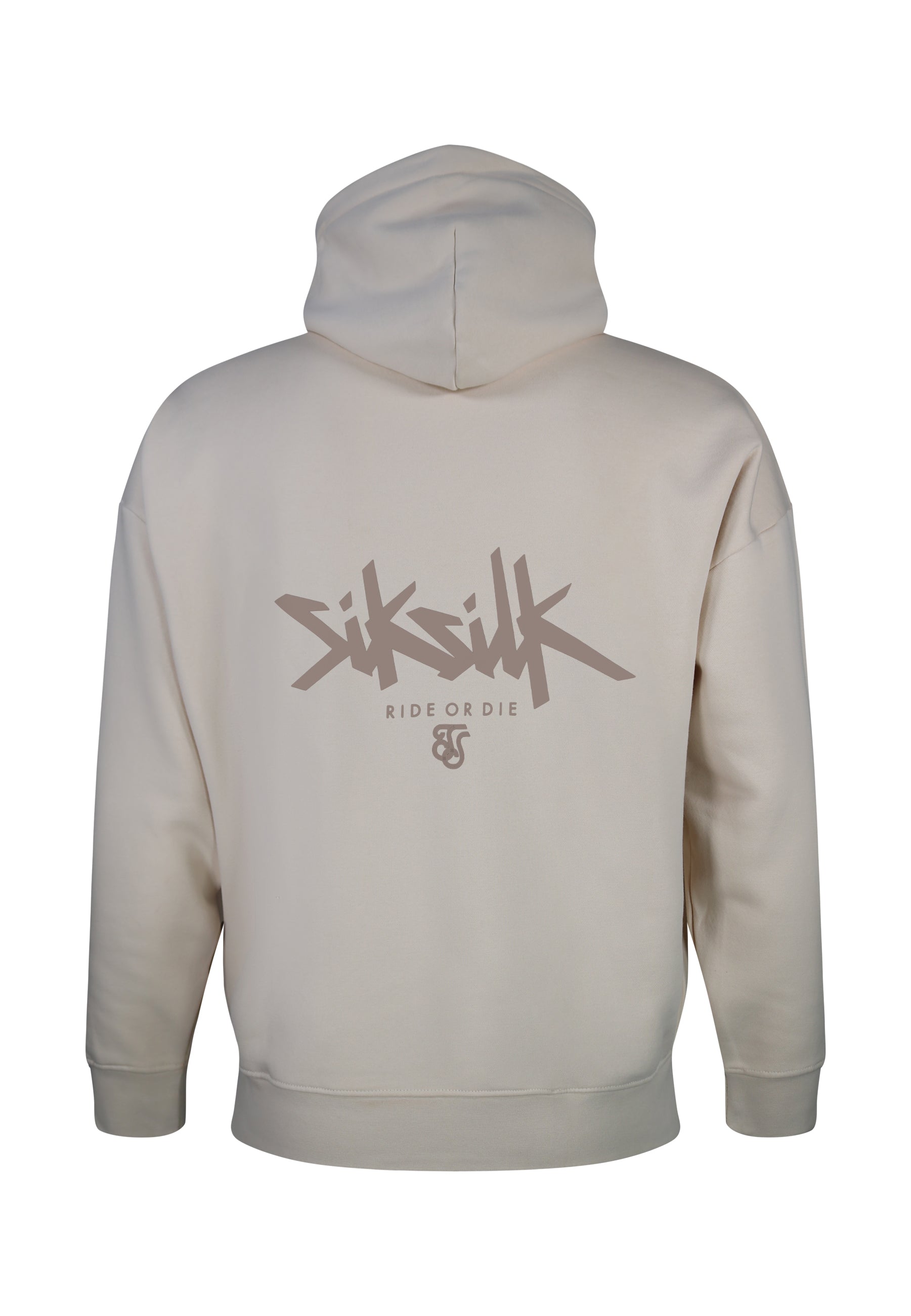 Graphic Hoodie in Ecru Kapuzenpullover SikSilk