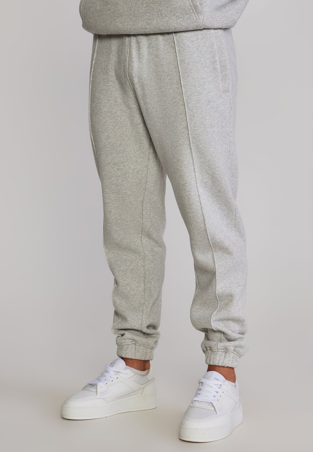 Jogginghose Pintuck in Grey Marl Hosen SikSilk
