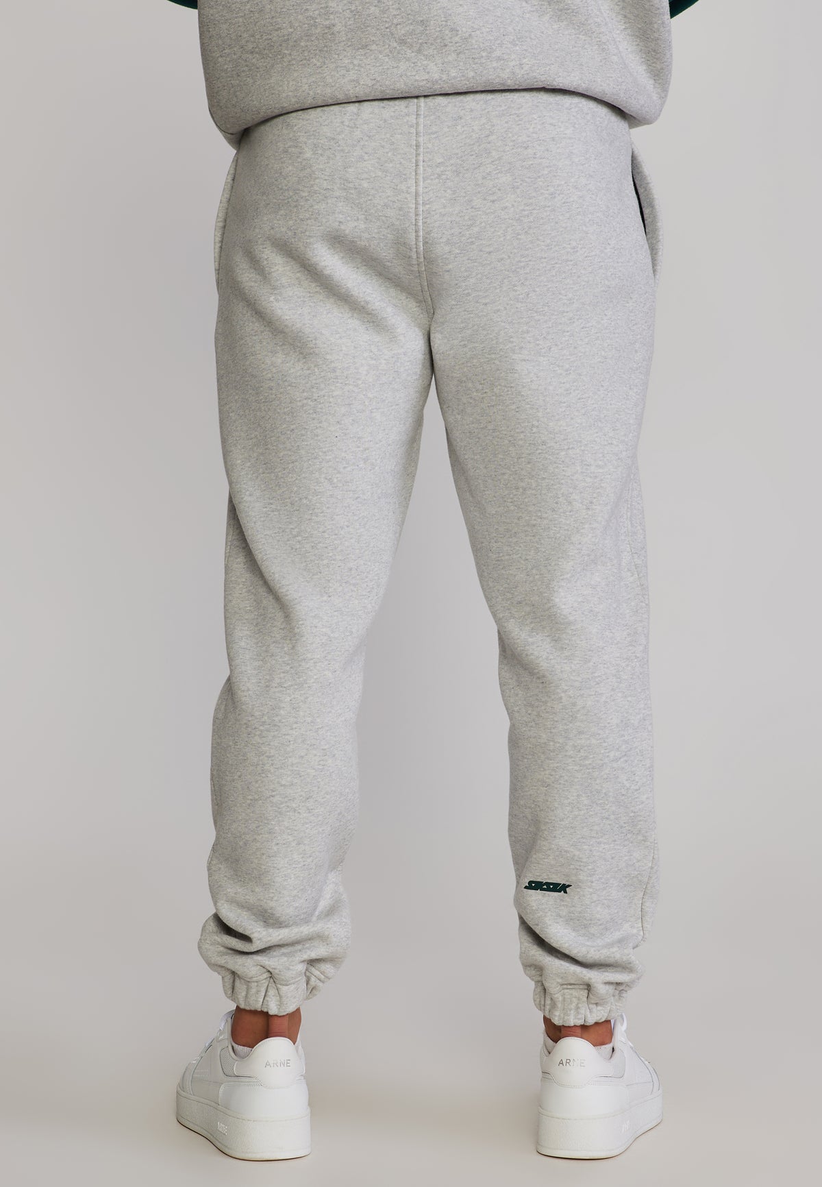 Jogginghose Pintuck in Grey Marl Hosen SikSilk