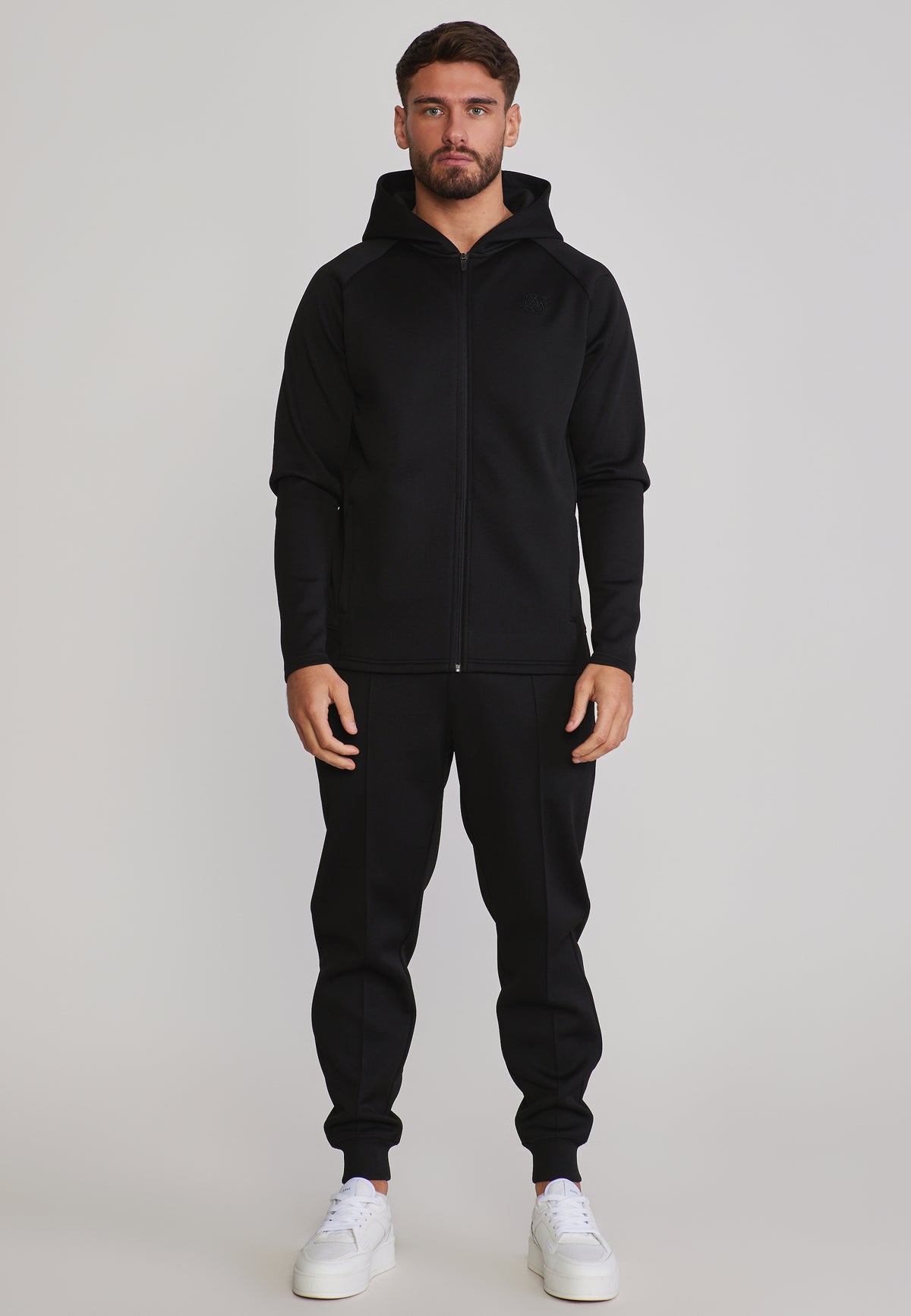 Kleidungsset Hoodie and Joggers in Black Sets SikSilk