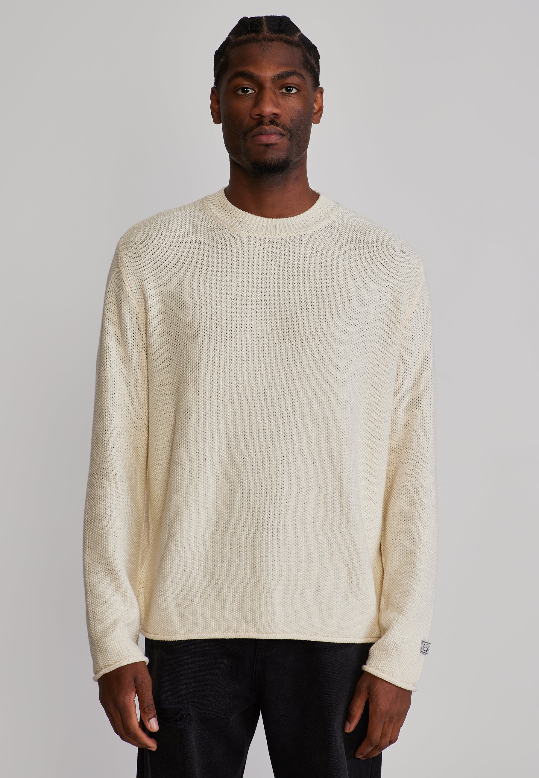 Pullover Knitted in Ecru Pullover SikSilk